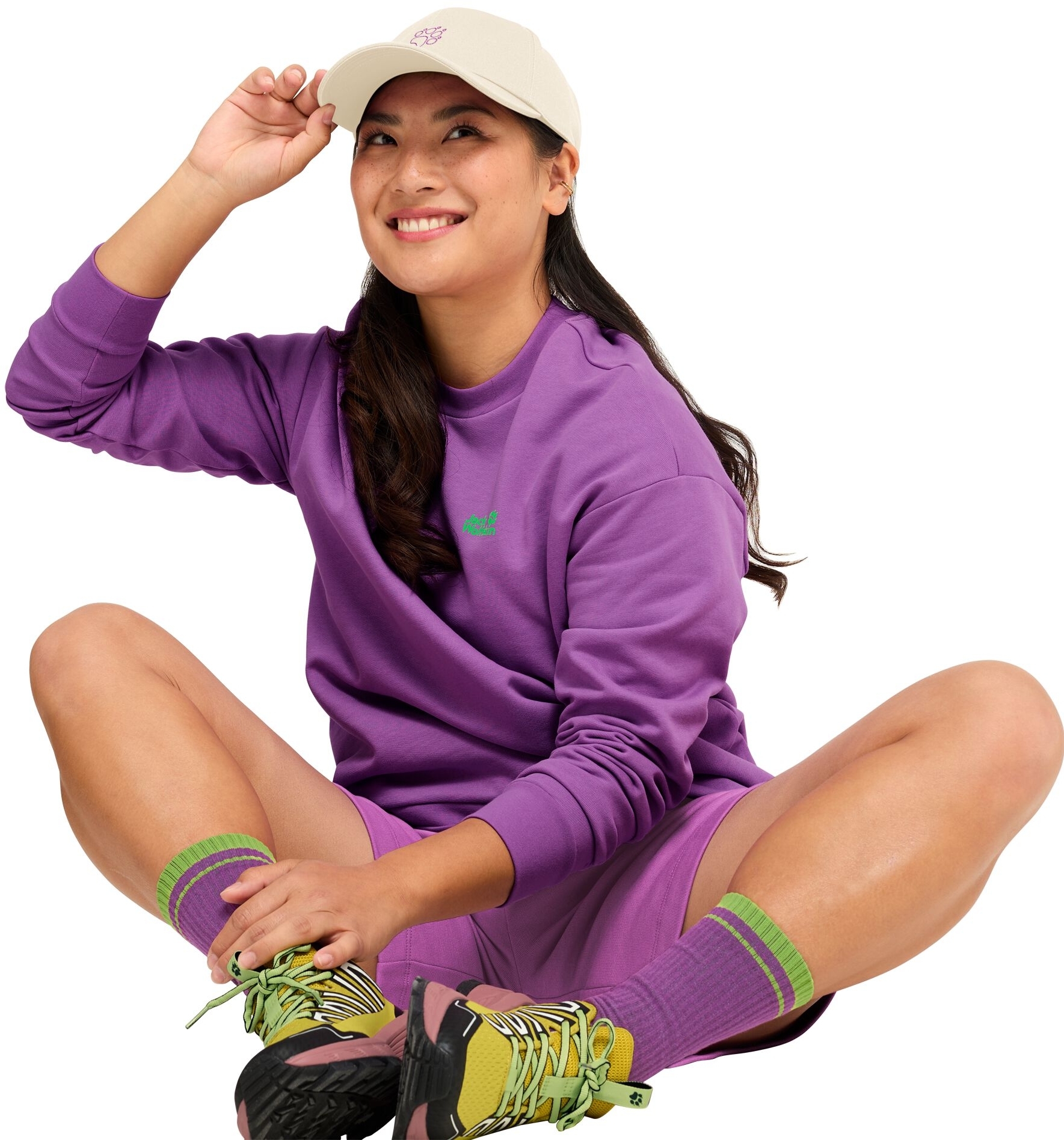 Кепка Jack Wolfskin Celebrate The Paw Cap A65772_A0084 бежевая фото 8