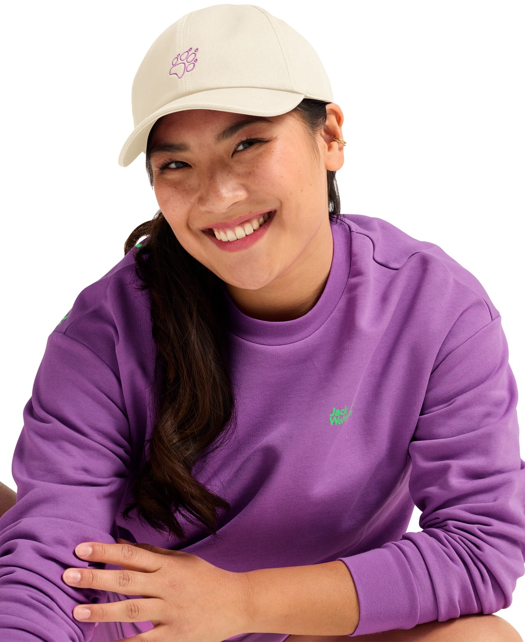 Кепка Jack Wolfskin Celebrate The Paw Cap A65772_A0084 бежевая фото 9