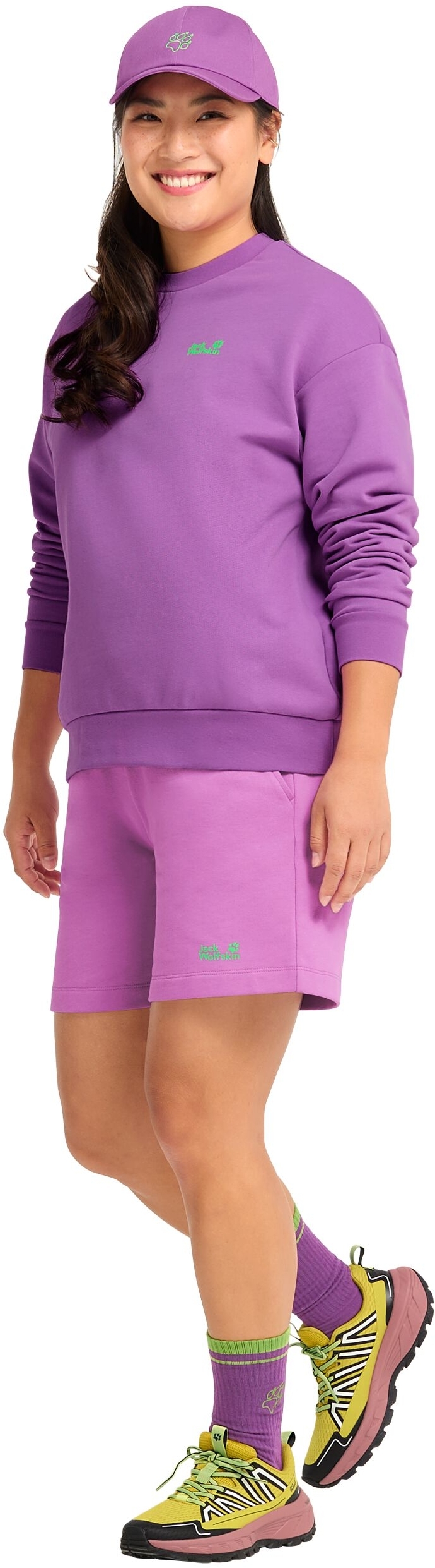 Кепка Jack Wolfskin Celebrate The Paw Cap A65772_I0132 фиолетова фото 7