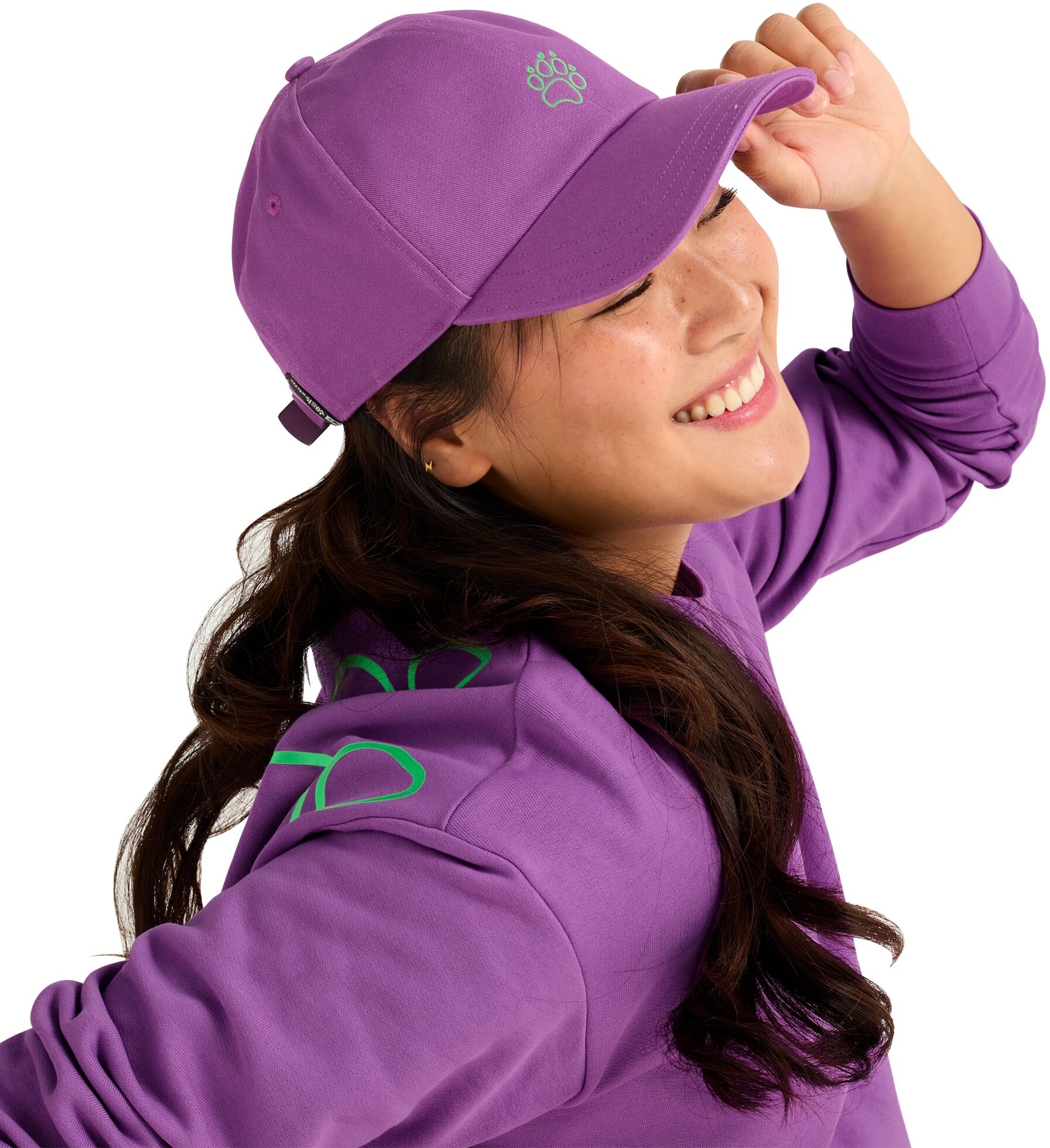 Кепка Jack Wolfskin Celebrate The Paw Cap A65772_I0132 фиолетова фото 10