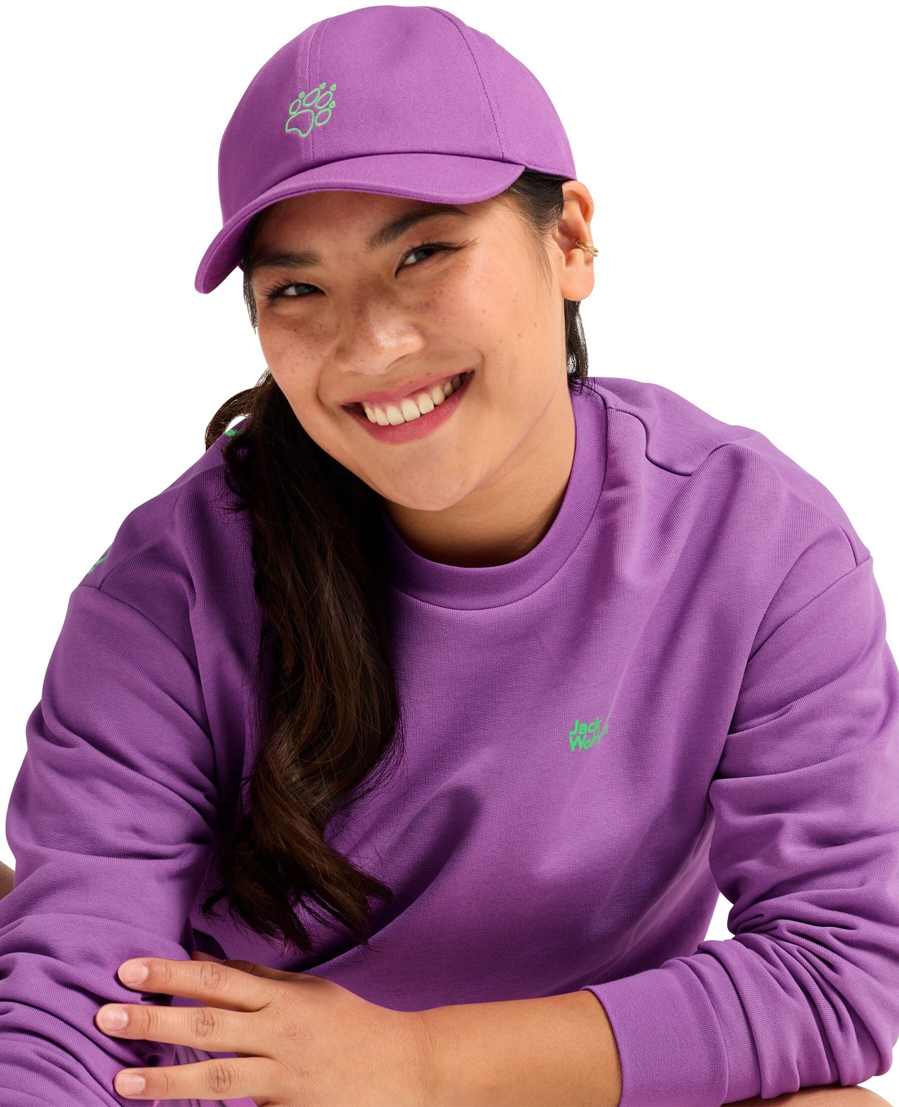 Кепка Jack Wolfskin Celebrate The Paw Cap A65772_I0132 фиолетова фото 9