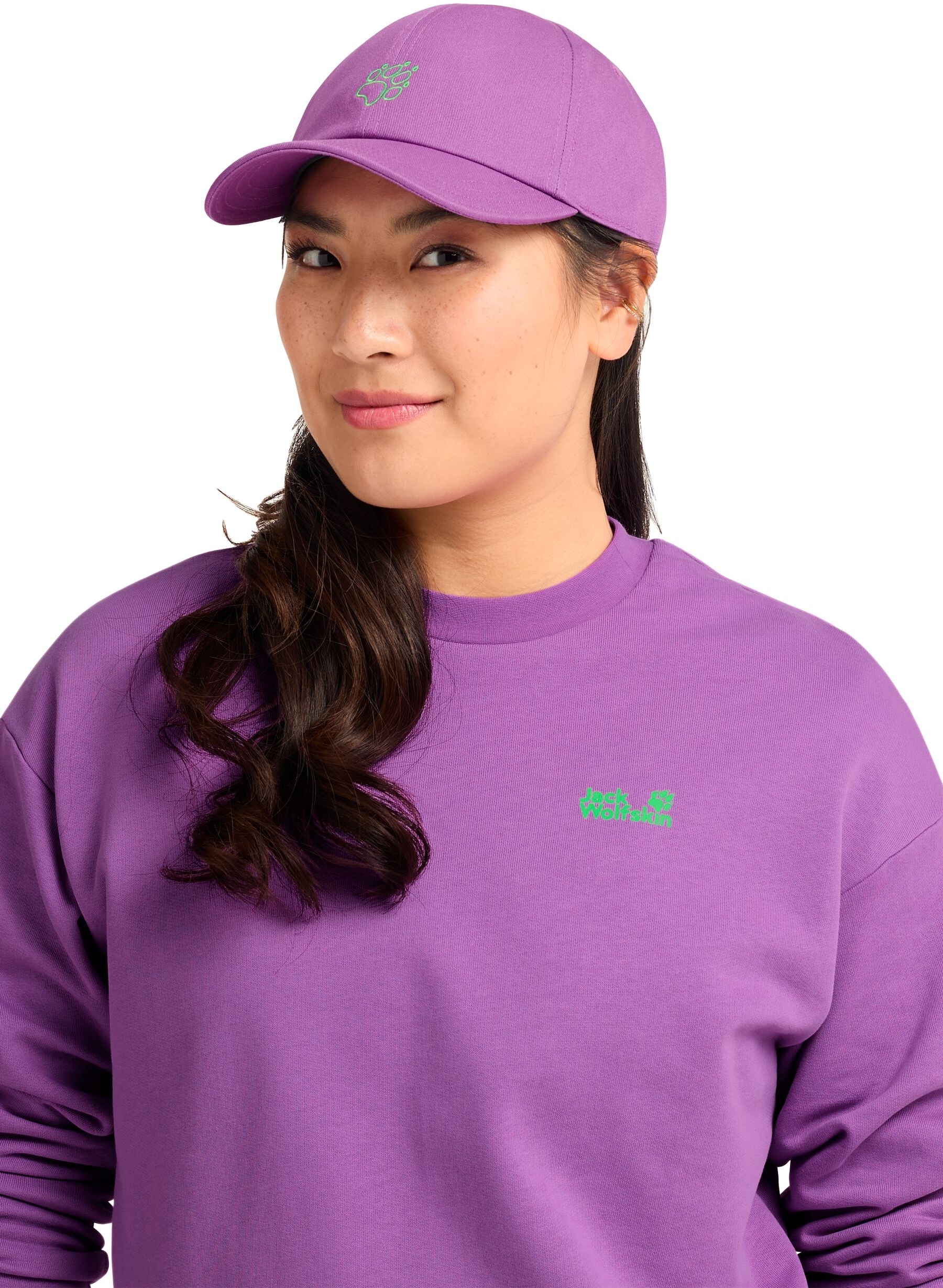 Кепка Jack Wolfskin Celebrate The Paw Cap A65772_I0132 фиолетова фото 4