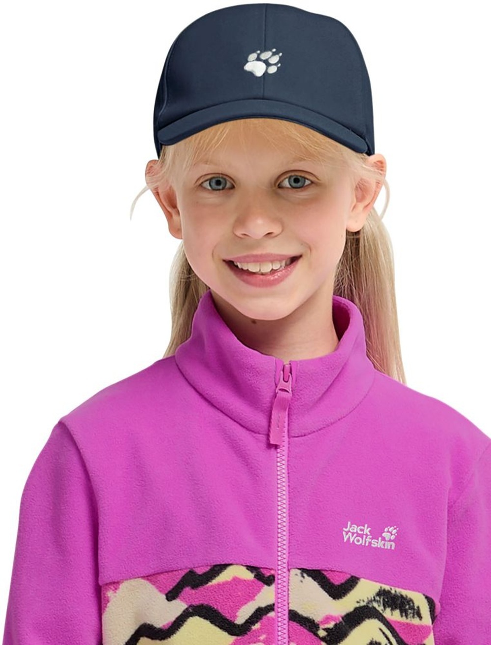 Кепка детский Jack Wolfskin Baseball Cap K A65776_C0412 синяя фото 