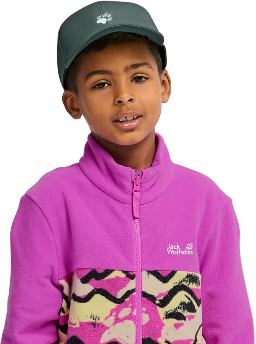 Кепка детская Jack Wolfskin Baseball Cap K A65776_E0271 зеленая фото 4