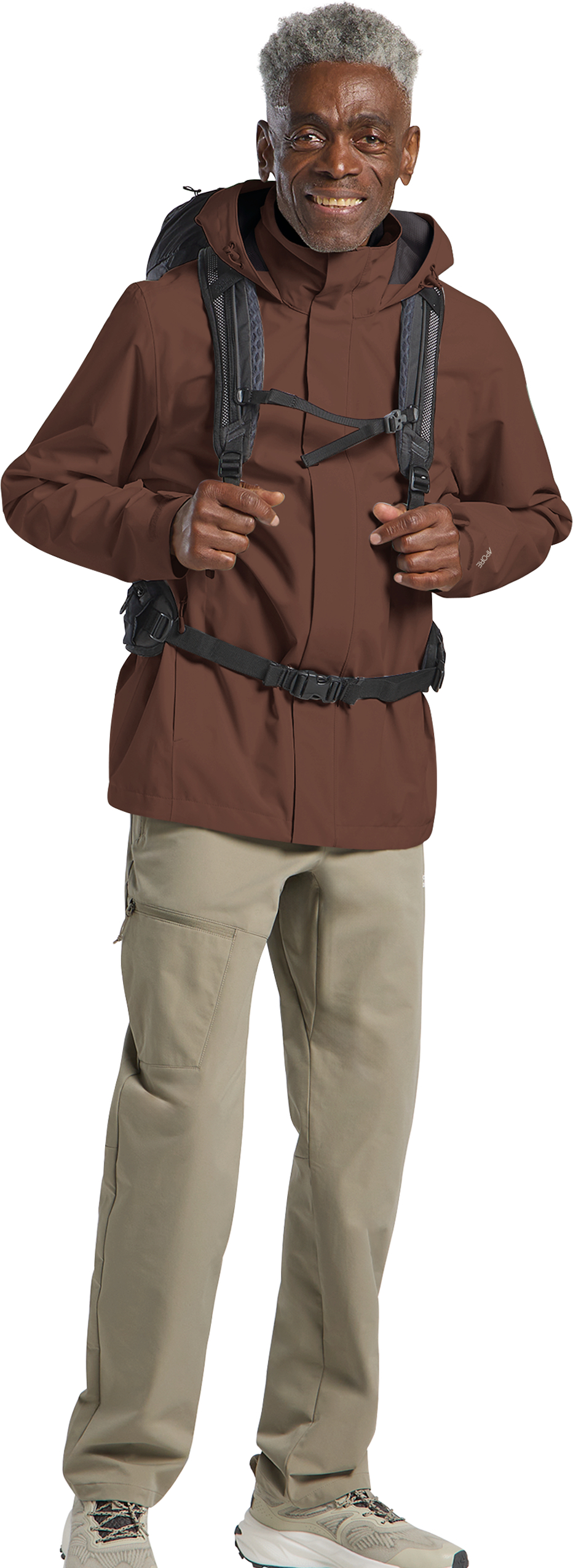 Ветровка мужская Jack Wolfskin Trailtime 2L Jkt M A63903_D0107 S коричневая фото 