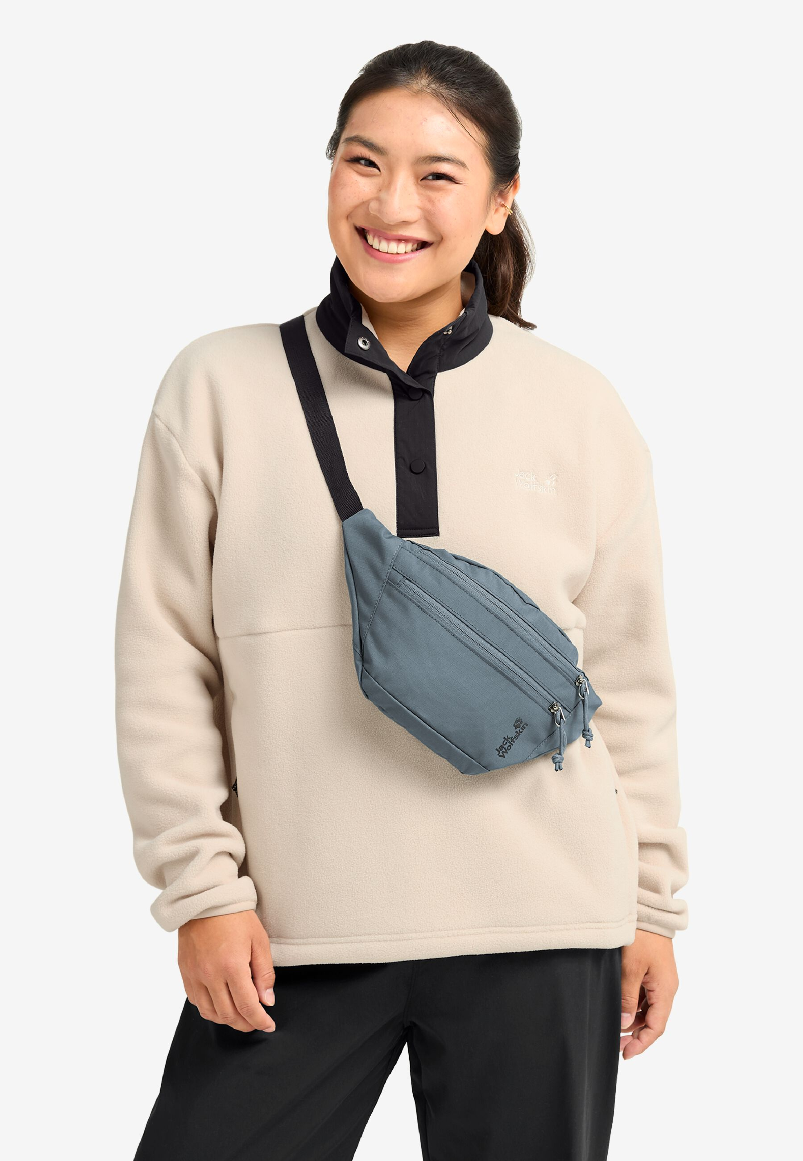 Сумка на пояс Jack Wolfskin Konya Hipbag A66075_F0303 серая фото 