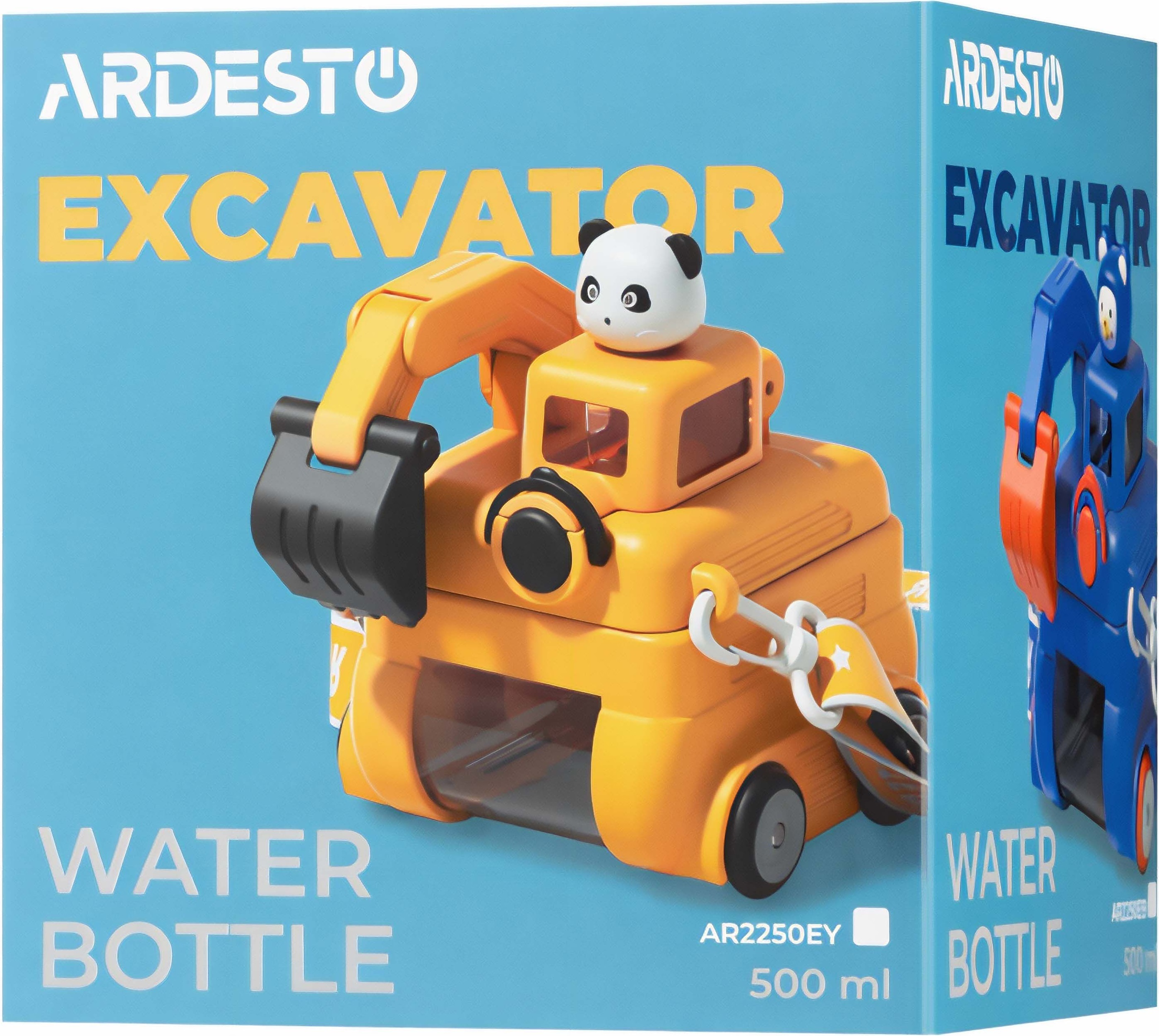 Пляшка для води ARDESTO Excavator 500мл, жовтий (AR2250EY)фото