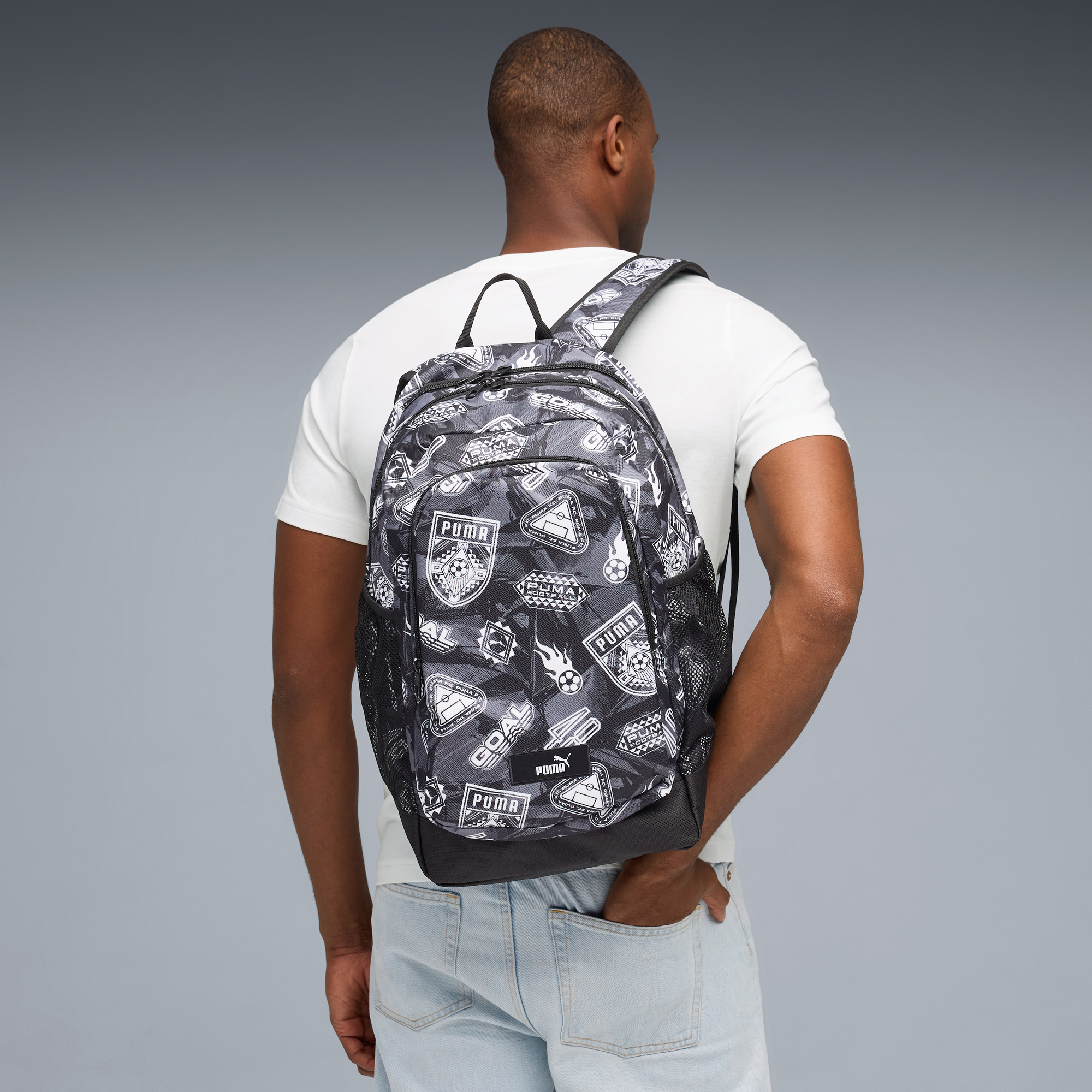Рюкзак PUMA Academy Aop Backpack 091150-17 чорнийфото