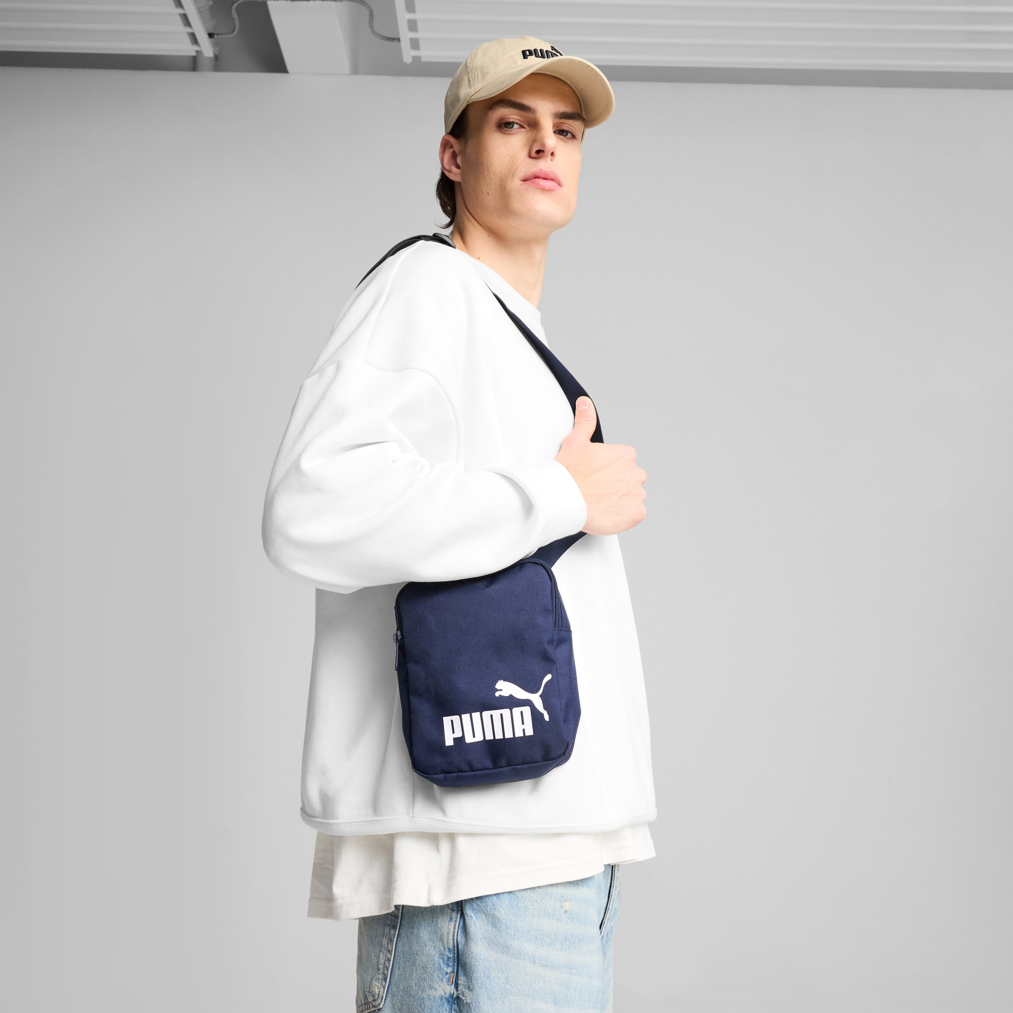 Сумка PUMA Phase Portable 091173-02 темно-синяя фото 