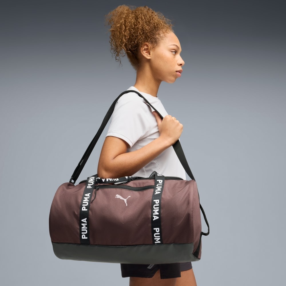 Сумка спортивная PUMA At Ess Barrel Bag 091849-05 бордовая фото 