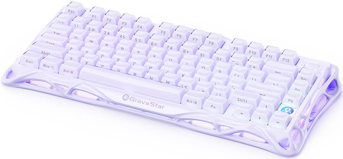 Клавиатура GravaStar Mercury K1 80keys Lavender Purple (GSK1_PL) фото 