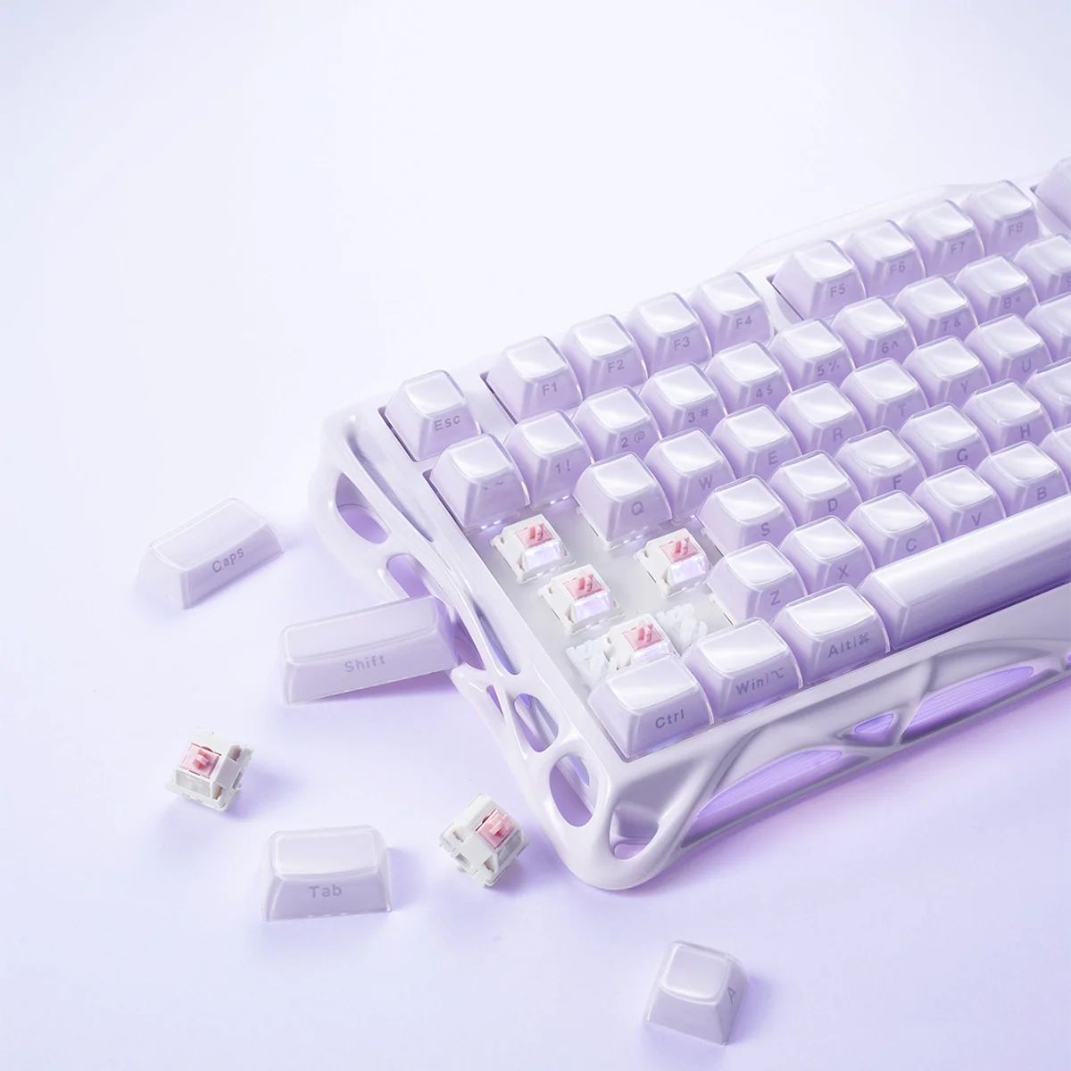 Клавиатура GravaStar Mercury K1 80keys Lavender Purple (GSK1_PL) фото 