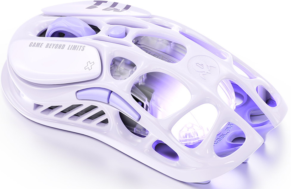 Ігрова миша GravaStar Mercury M1 Pro BT/WL/USB-A RGB Lavender Purple (GRAVASTARM1PRO_PL)фото