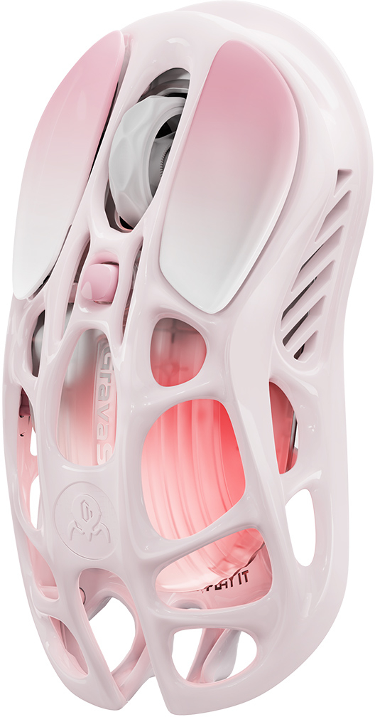 Игровая мышь GravaStar Mercury M1 Pro BT/WL/USB-A RGB Sakura Pink (GRAVASTARM1PRO_PNK) фото 