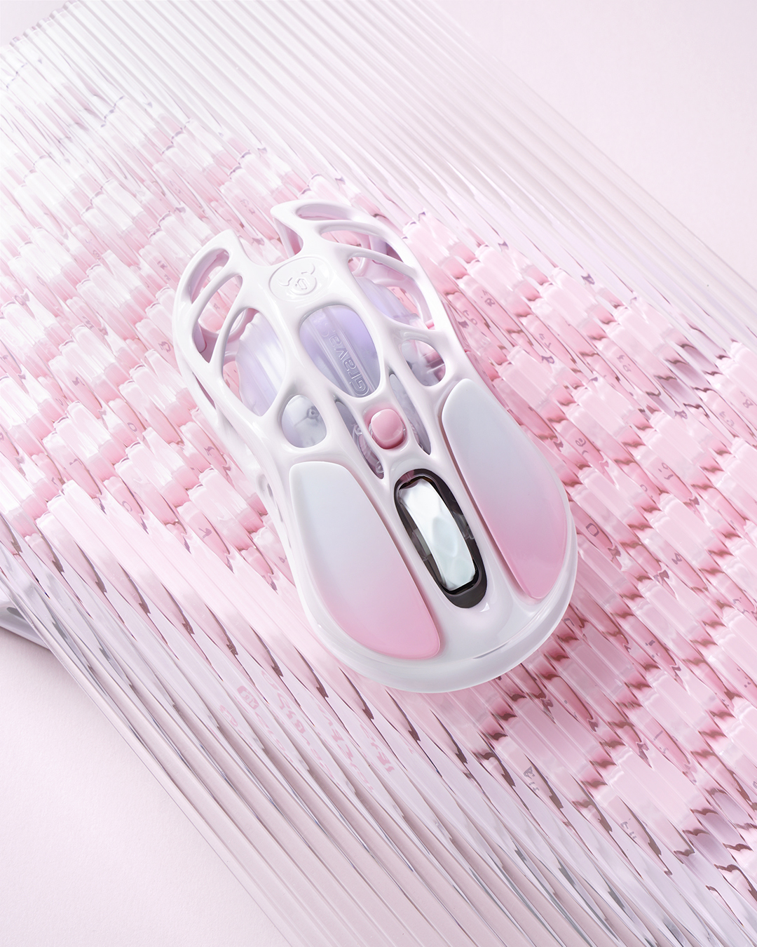 Игровая мышь GravaStar Mercury M1 Pro BT/WL/USB-A RGB Sakura Pink (GRAVASTARM1PRO_PNK) фото 