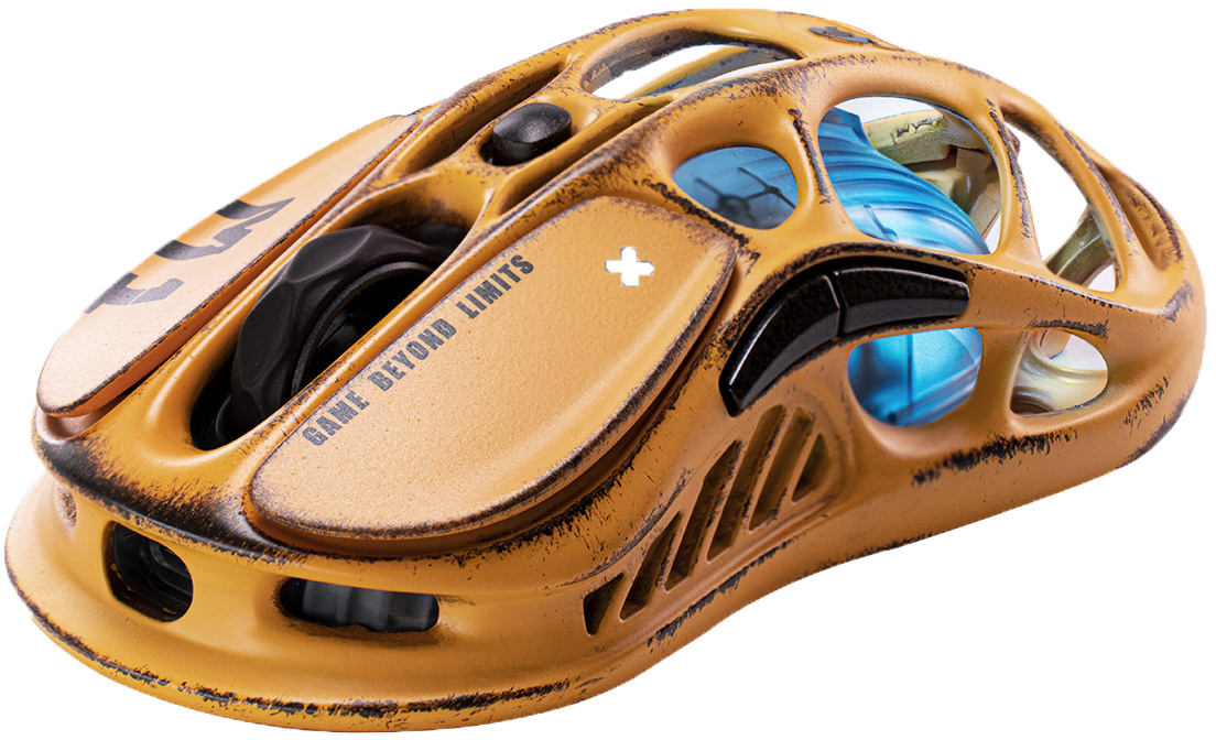 Ігрова миша GravaStar Mercury M1 Pro BT/WL/USB-A RGB Battle-Worn Yellow (GSM1PRO_YLW)фото