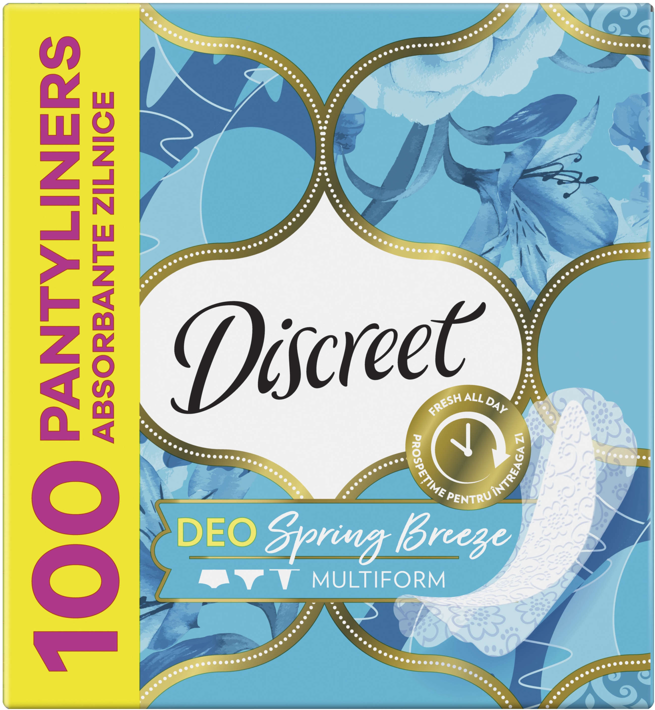 Щоденні прокладки Discreet Deo Spring Breeze Мультіформ 100 штфото2