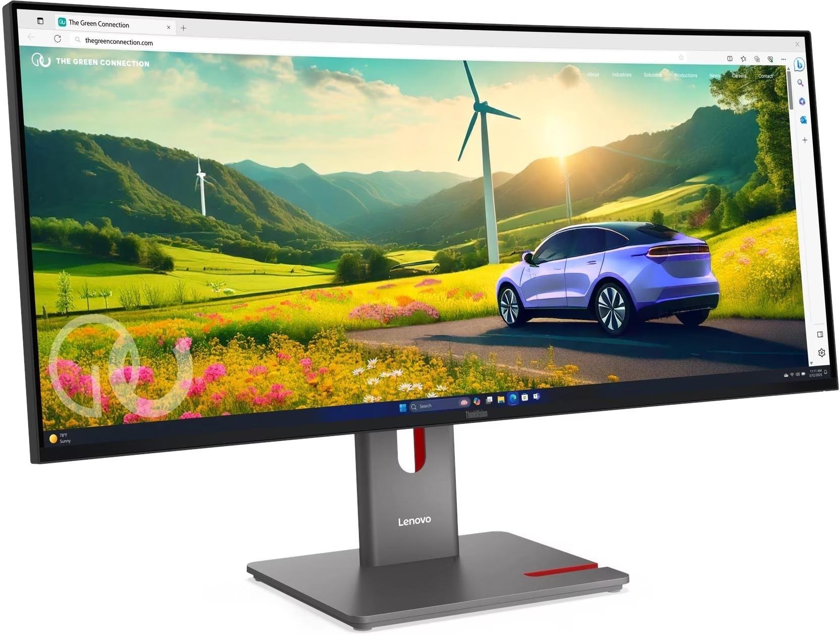 Монітор 34'' LENOVO ThinkVision P34WD-40 (64ADGAT1UA)фото2