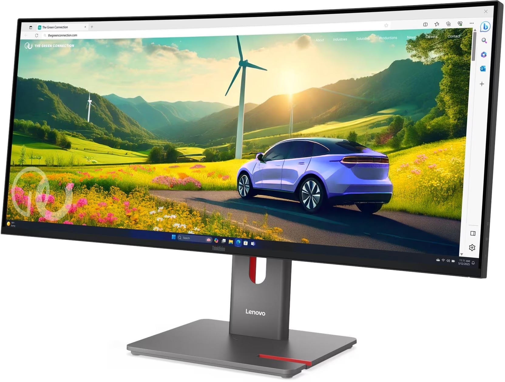 Монітор 34'' LENOVO ThinkVision P34WD-40 (64ADGAT1UA)фото3