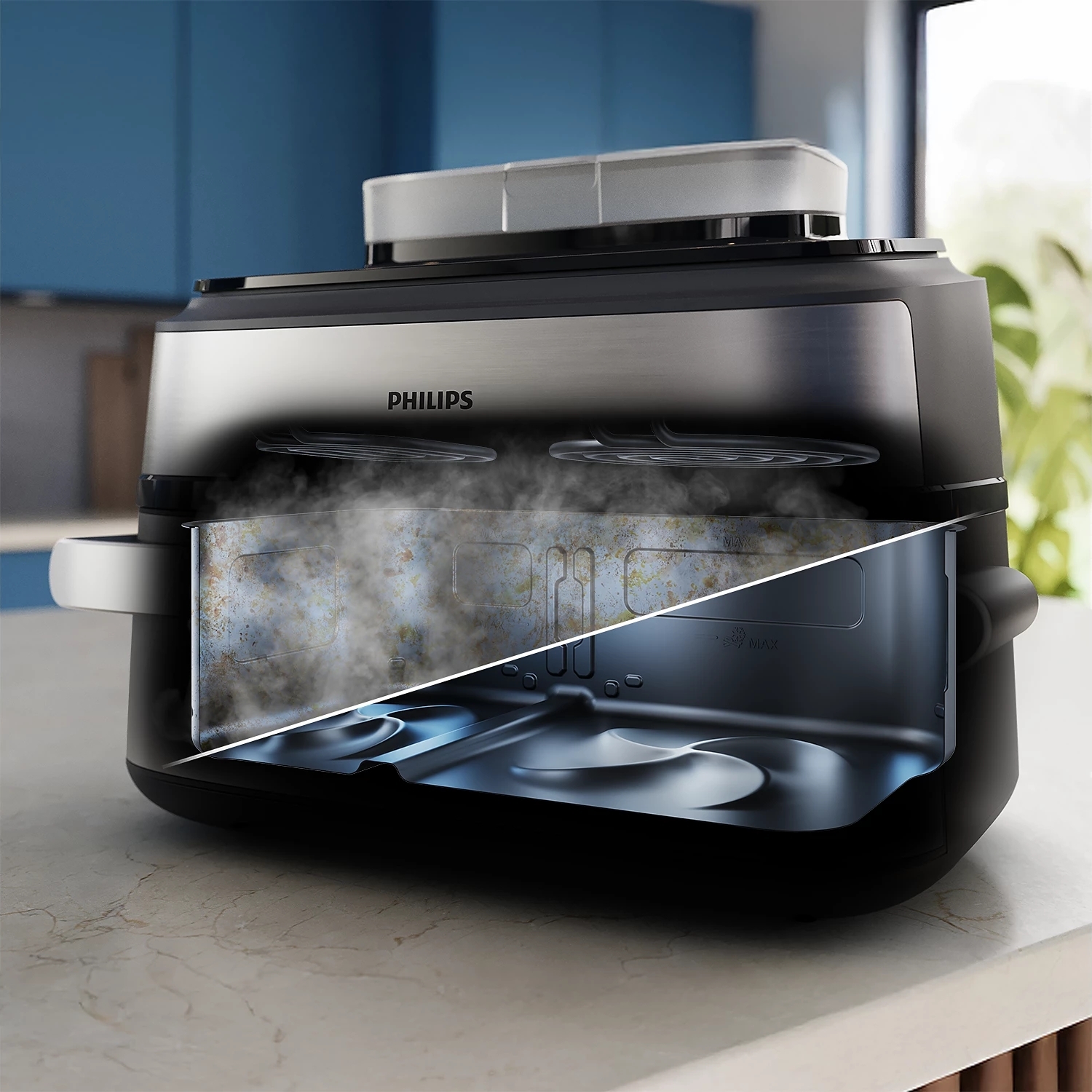 Мультипечь Philips Ovi Dual SteamFry NA565/02 фото 
