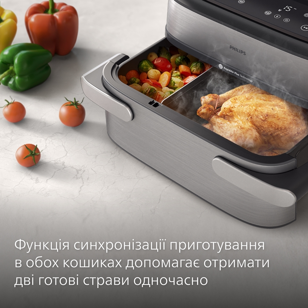 Мультипечь Philips Ovi Dual SteamFry NA565/02 фото 6