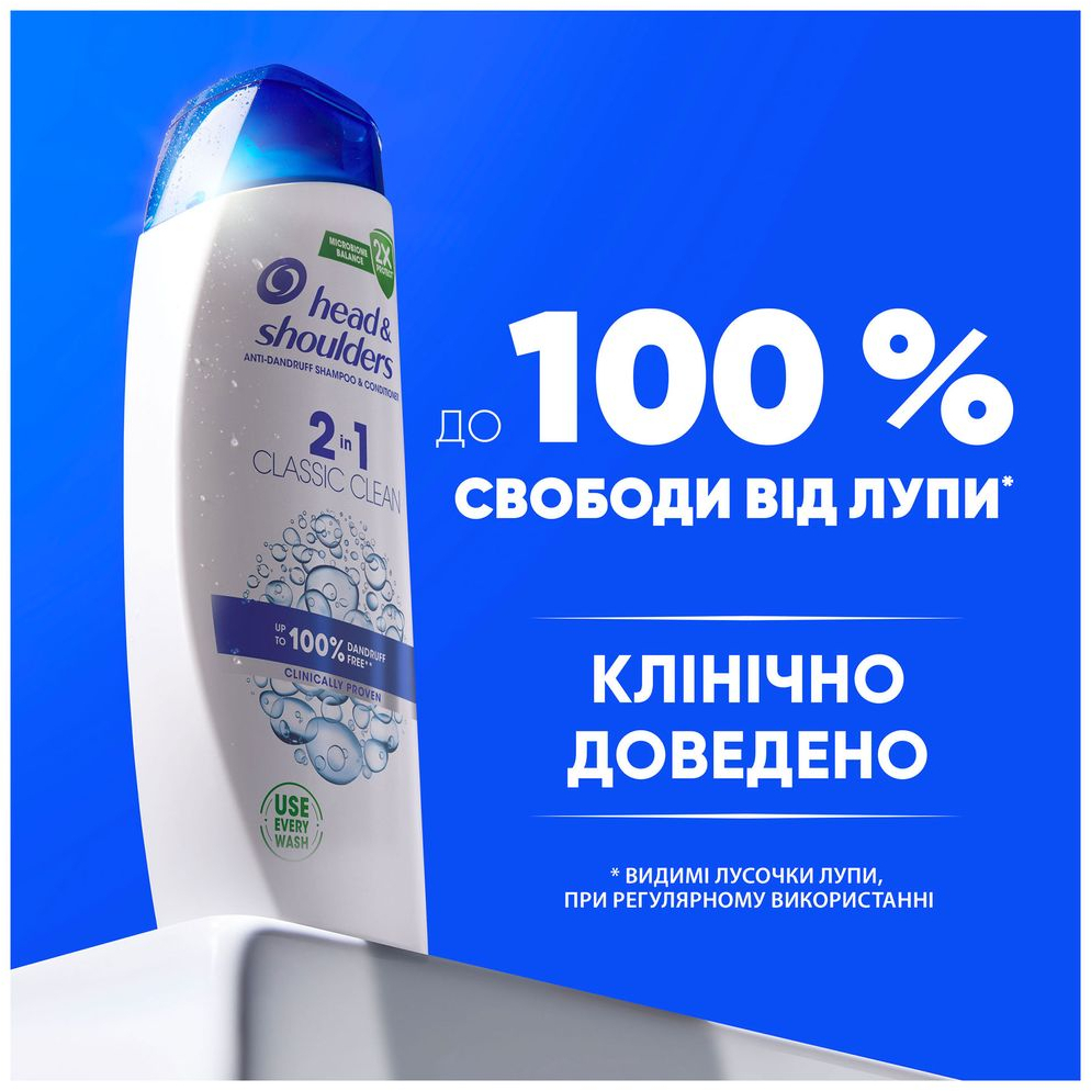 Шампунь и бальзам-ополаскиватель против перхоти Head &amp; Shoulders 2в1 Основной уход 250 мл фото 
