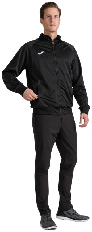 Кофта спортивная мужская JOMA Jacket 100086.100 S черная фото 
