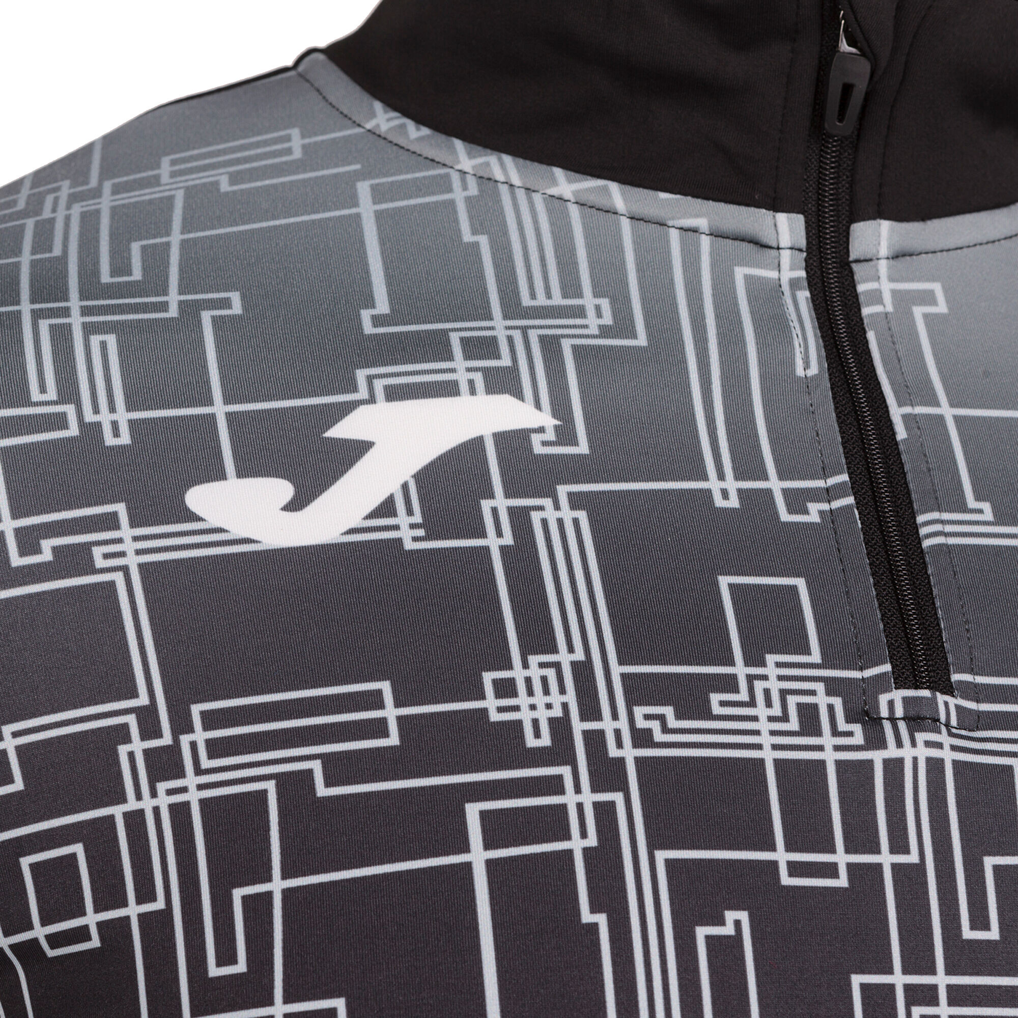 Кофта спортивна чоловіча JOMA Elite VIII 101930.100 XL чорна/сірафото