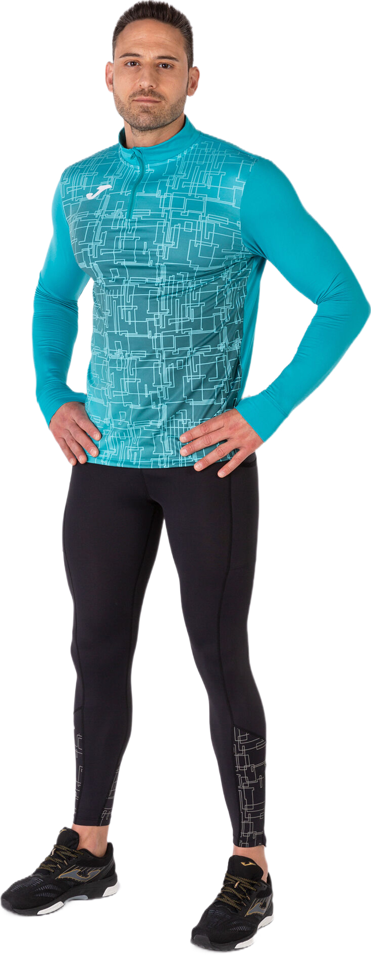 Кофта спортивна чоловіча JOMA Elite VIII 101930.725 L бірюзовийфото