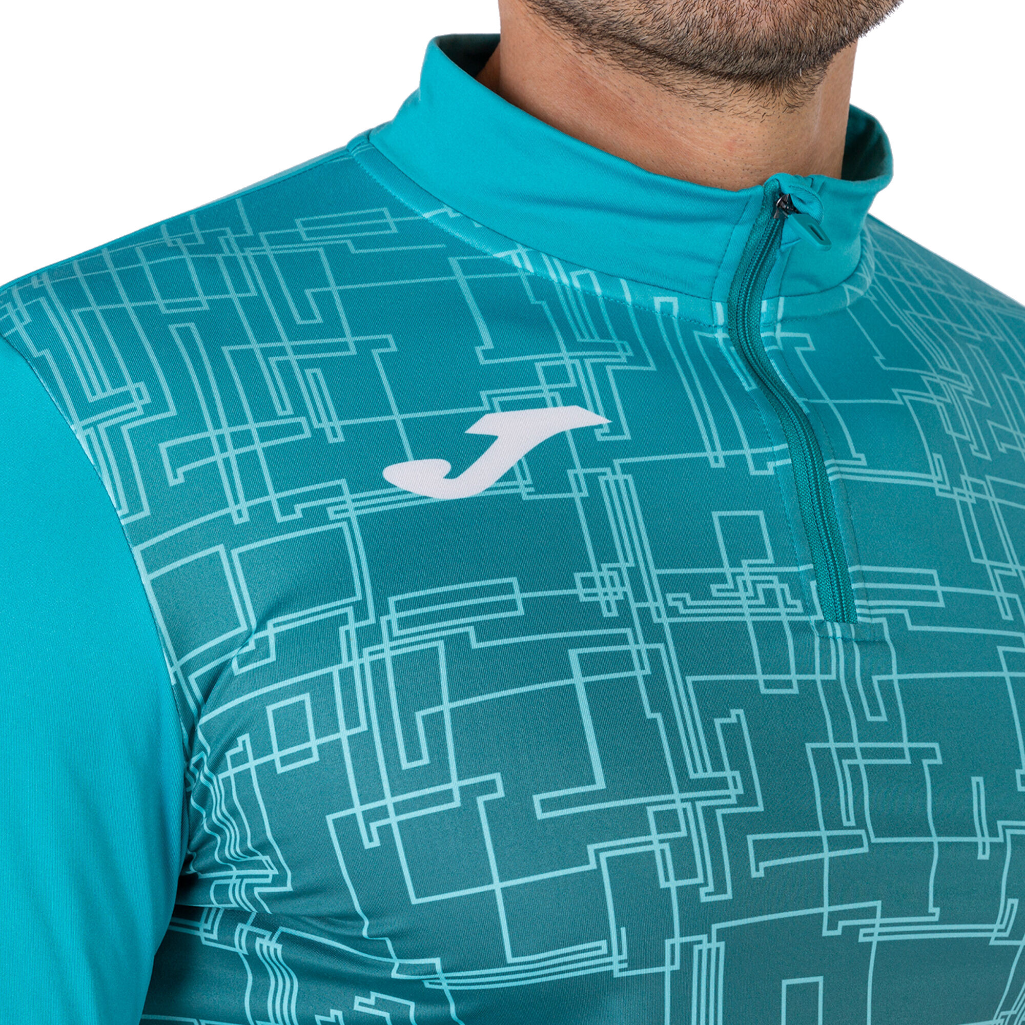 Кофта спортивна чоловіча JOMA Elite VIII 101930.725 L бірюзовийфото