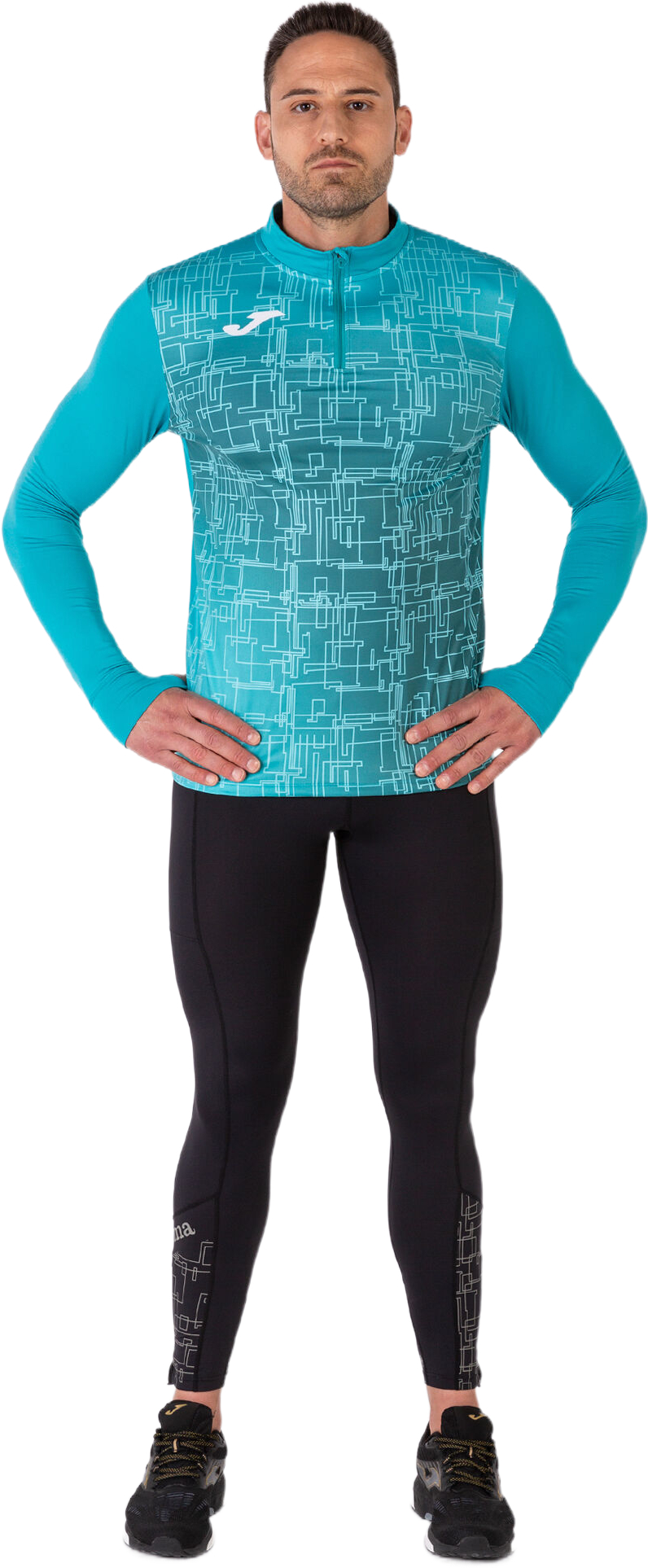 Кофта спортивна чоловіча JOMA Elite VIII 101930.725 XL бірюзовийфото