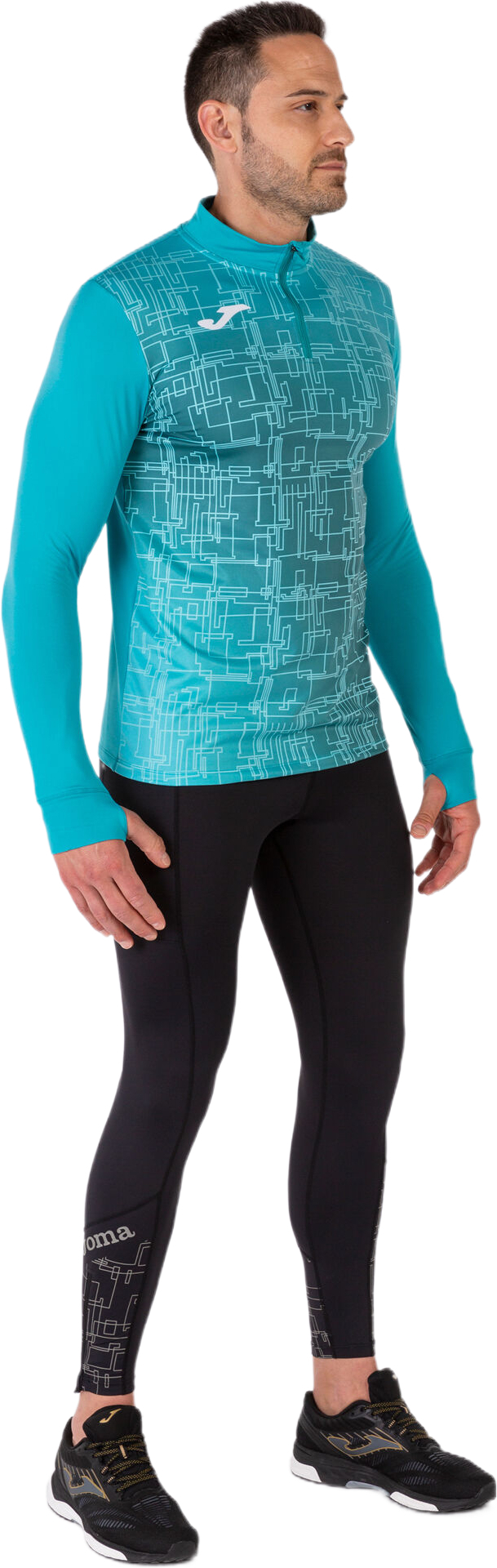 Кофта спортивна чоловіча JOMA Elite VIII 101930.725 XL бірюзовийфото