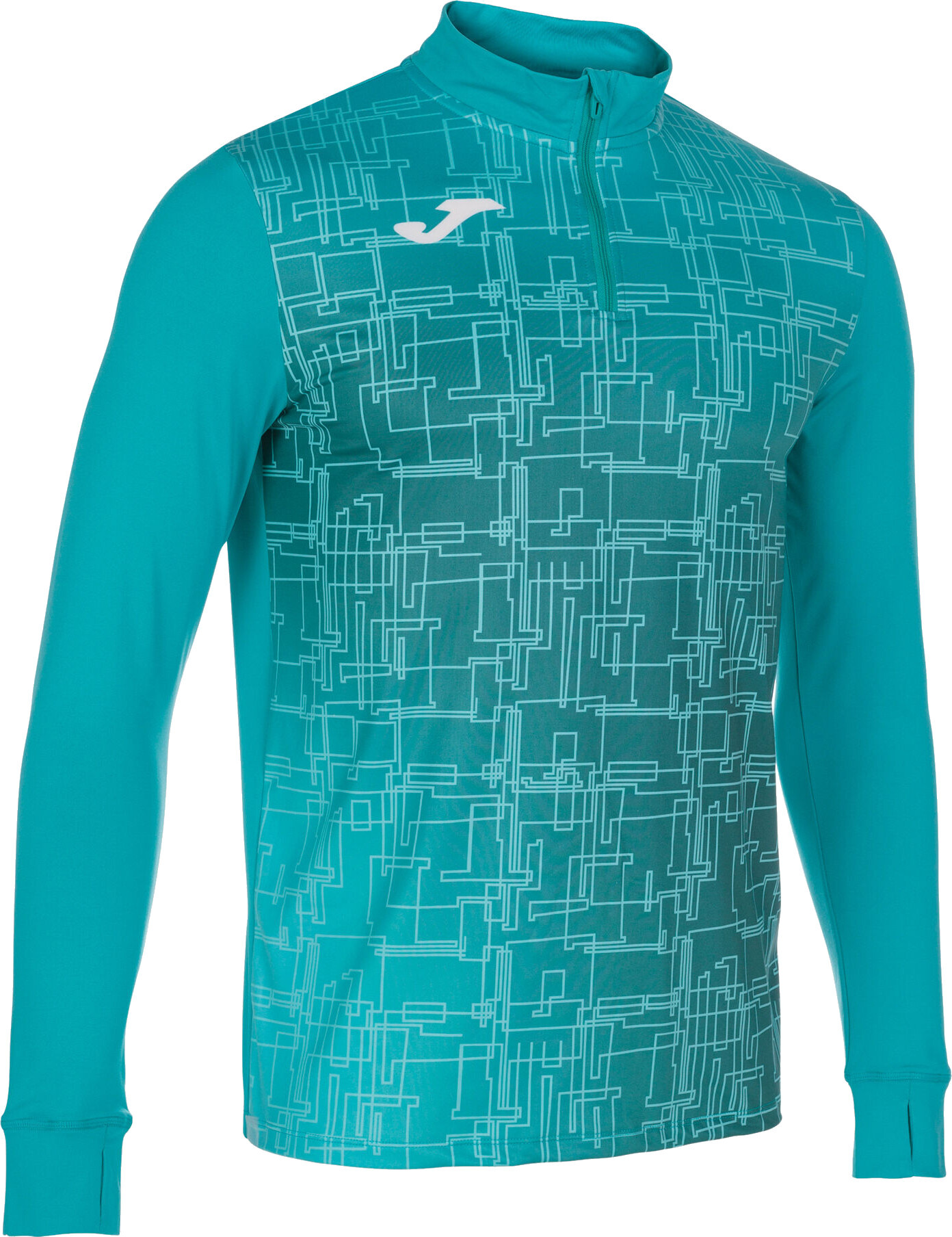 Кофта спортивна чоловіча JOMA Elite VIII 101930.725 XL бірюзовийфото