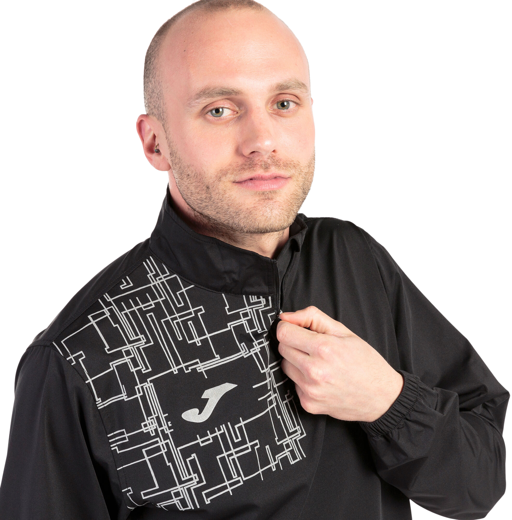 Кофта спортивна чоловіча JOMA Elite VIII 102234.100 XL чорнафото4