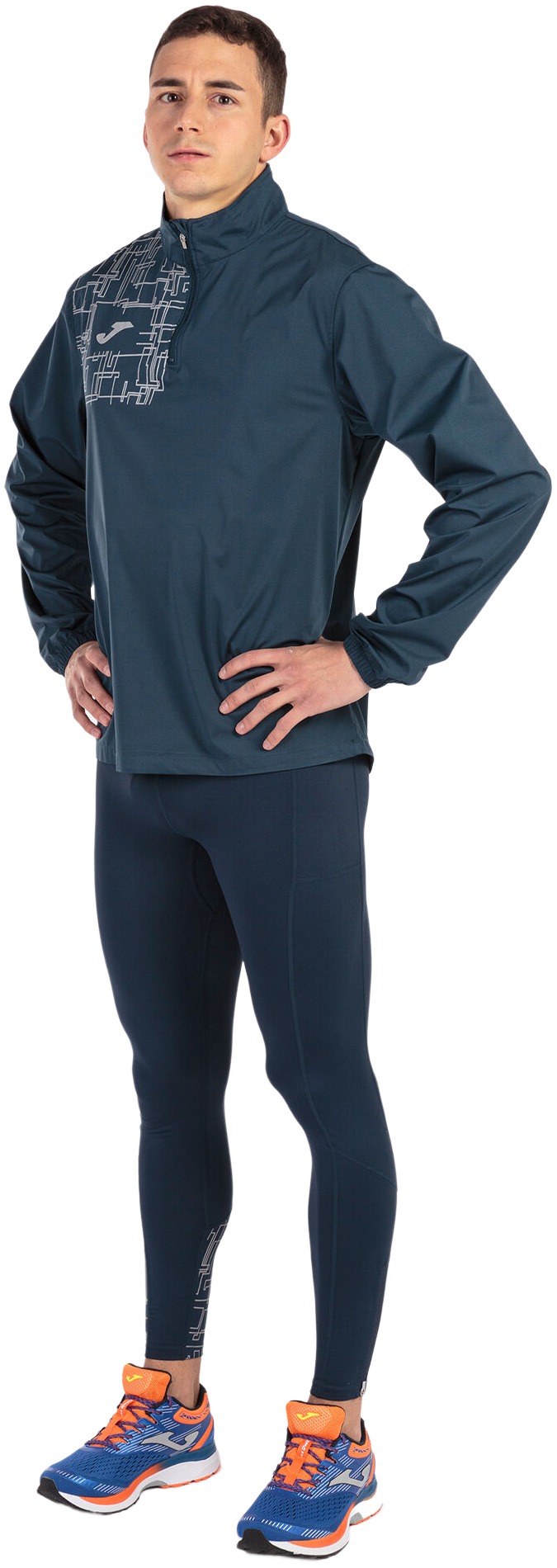 Кофта спортивна чоловіча JOMA Elite VIII 102234.331 XL темно-синяфото3