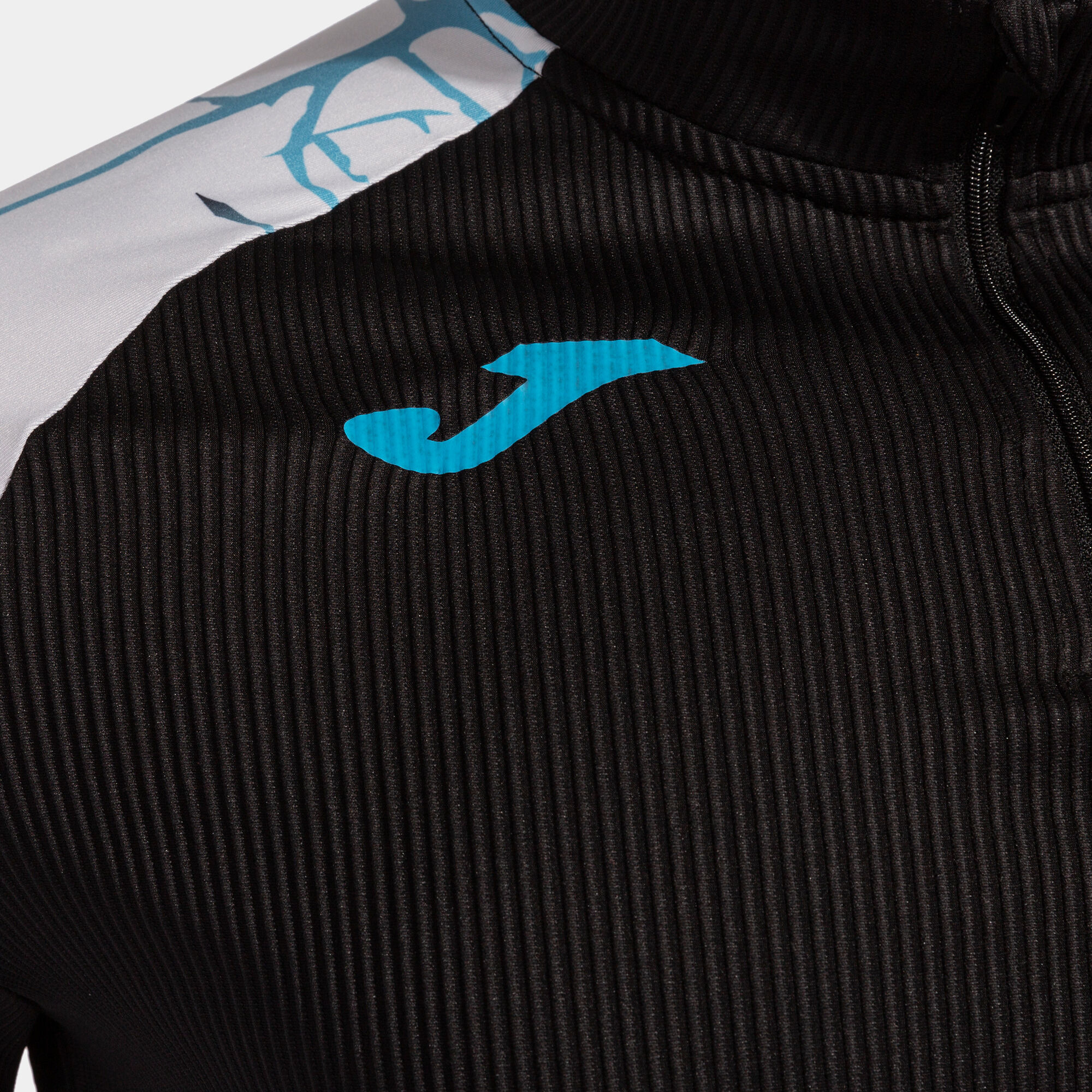 Кофта спортивная мужская JOMA Elite IX 102756.102 M черно-белая фото 
