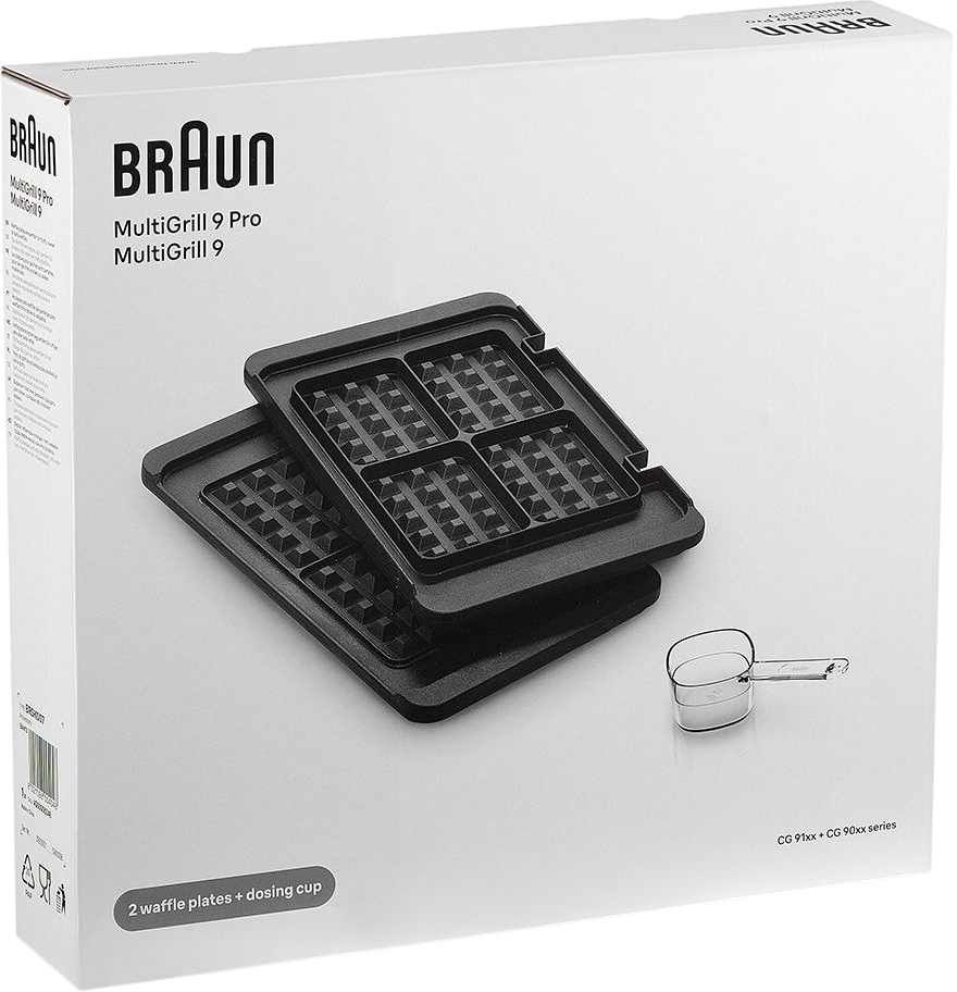 Комплект пластин для вафель Braun BRSK007 (для MultiGrill 9) фото 