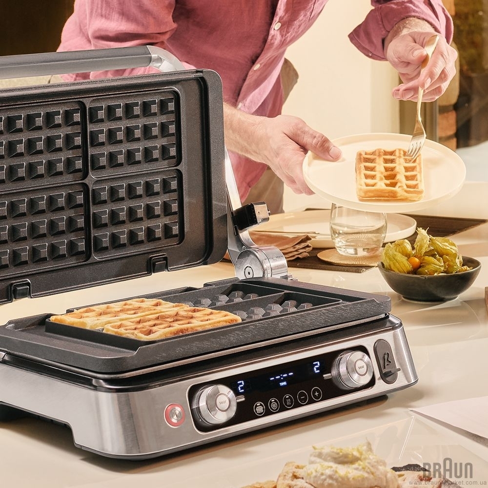 Комплект пластин для вафель Braun BRSK007 (для MultiGrill 9) фото 