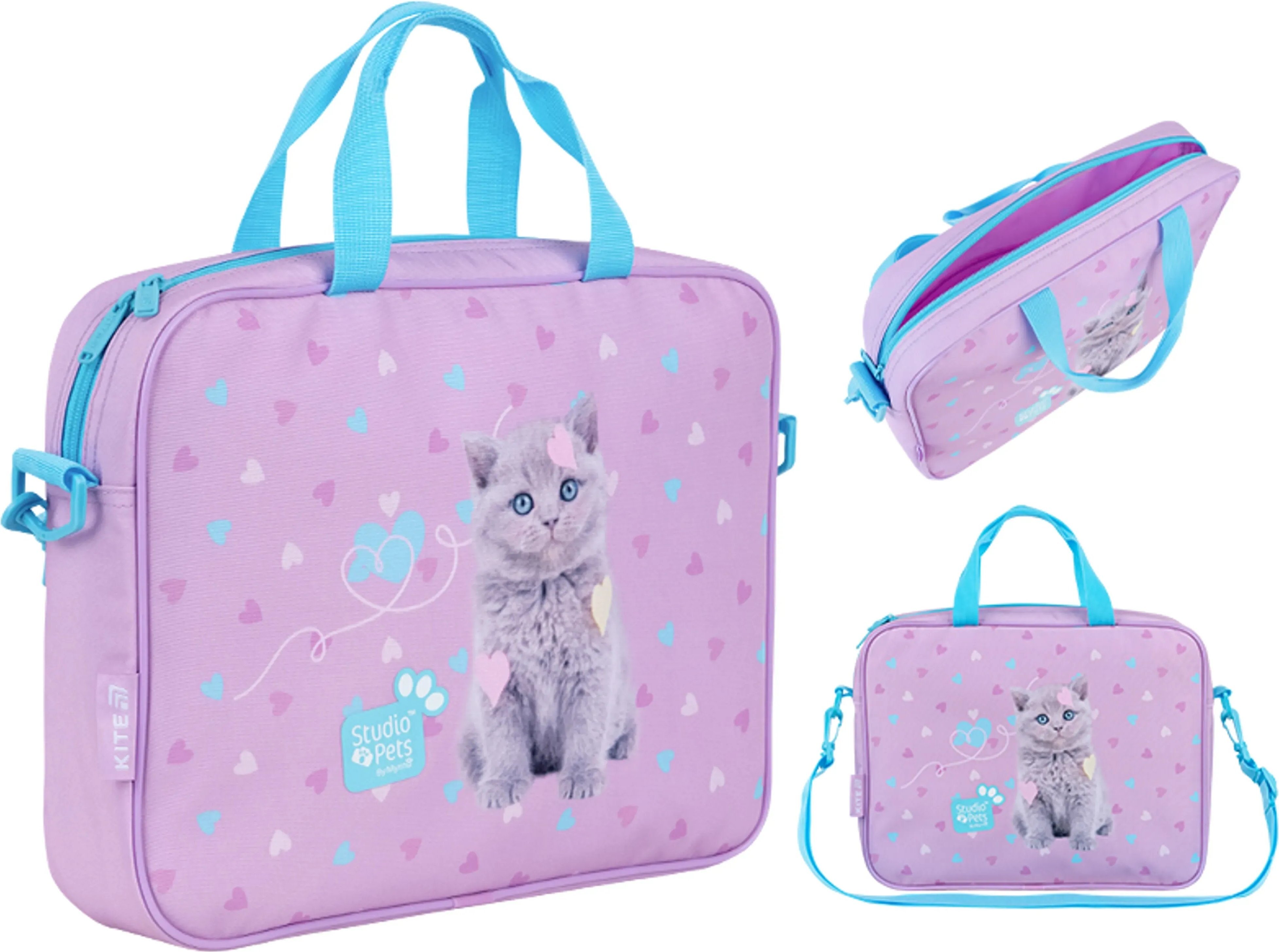 Шкільна текстильна сумка Kite Studio Pets SP26-589фото