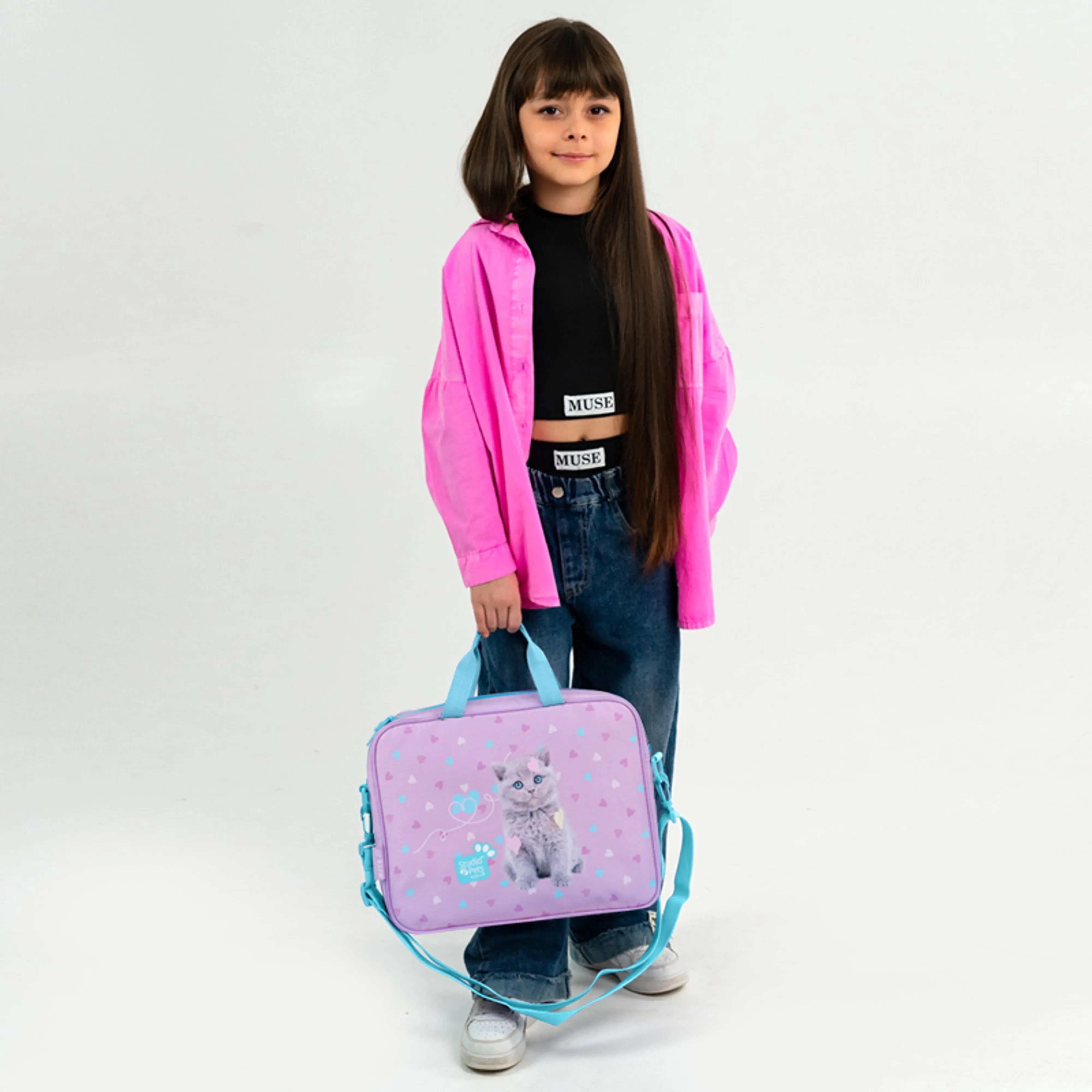 Шкільна текстильна сумка Kite Studio Pets SP26-589фото