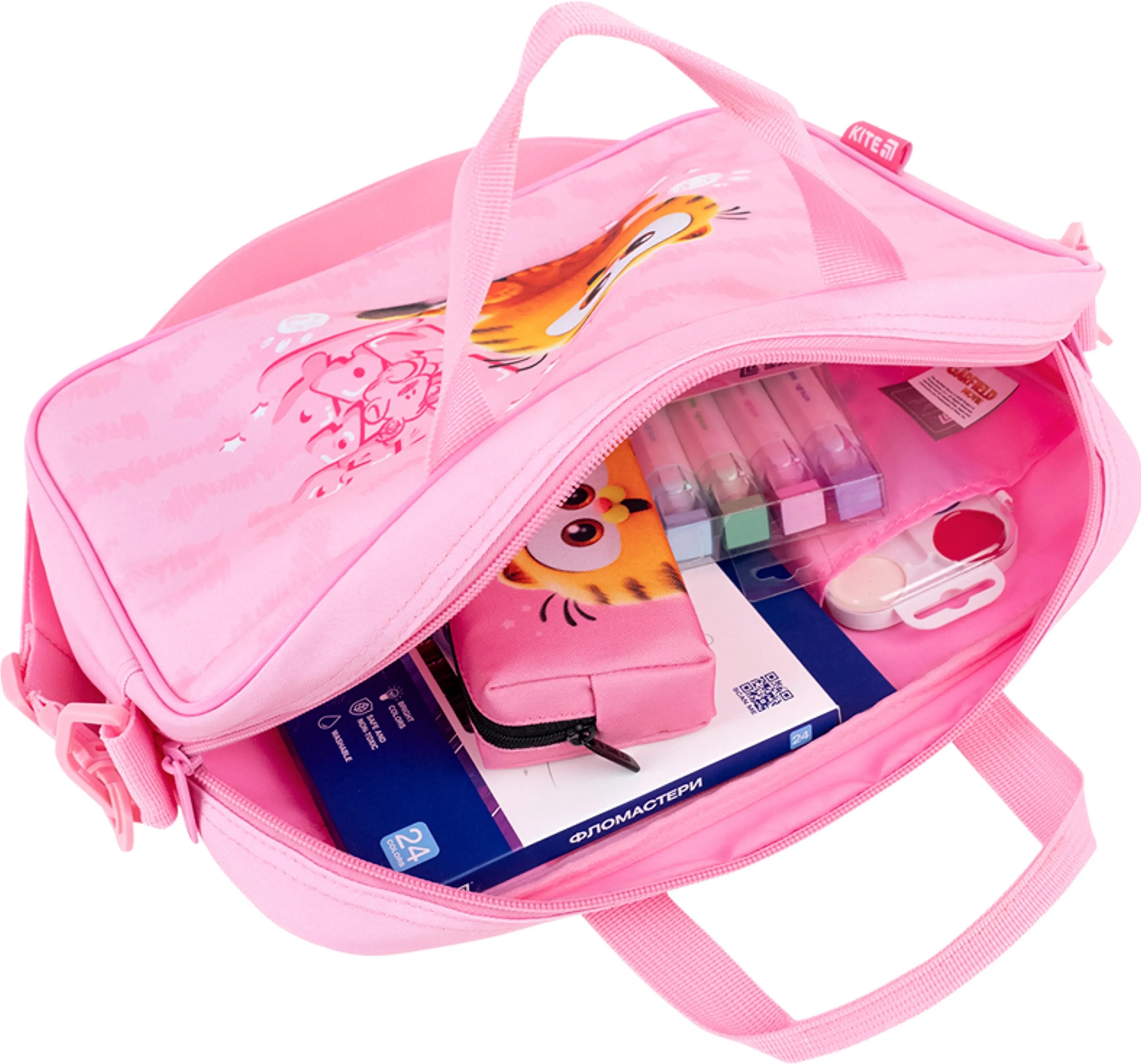 Шкільна текстильна сумка Kite Garfield GF26-589фото