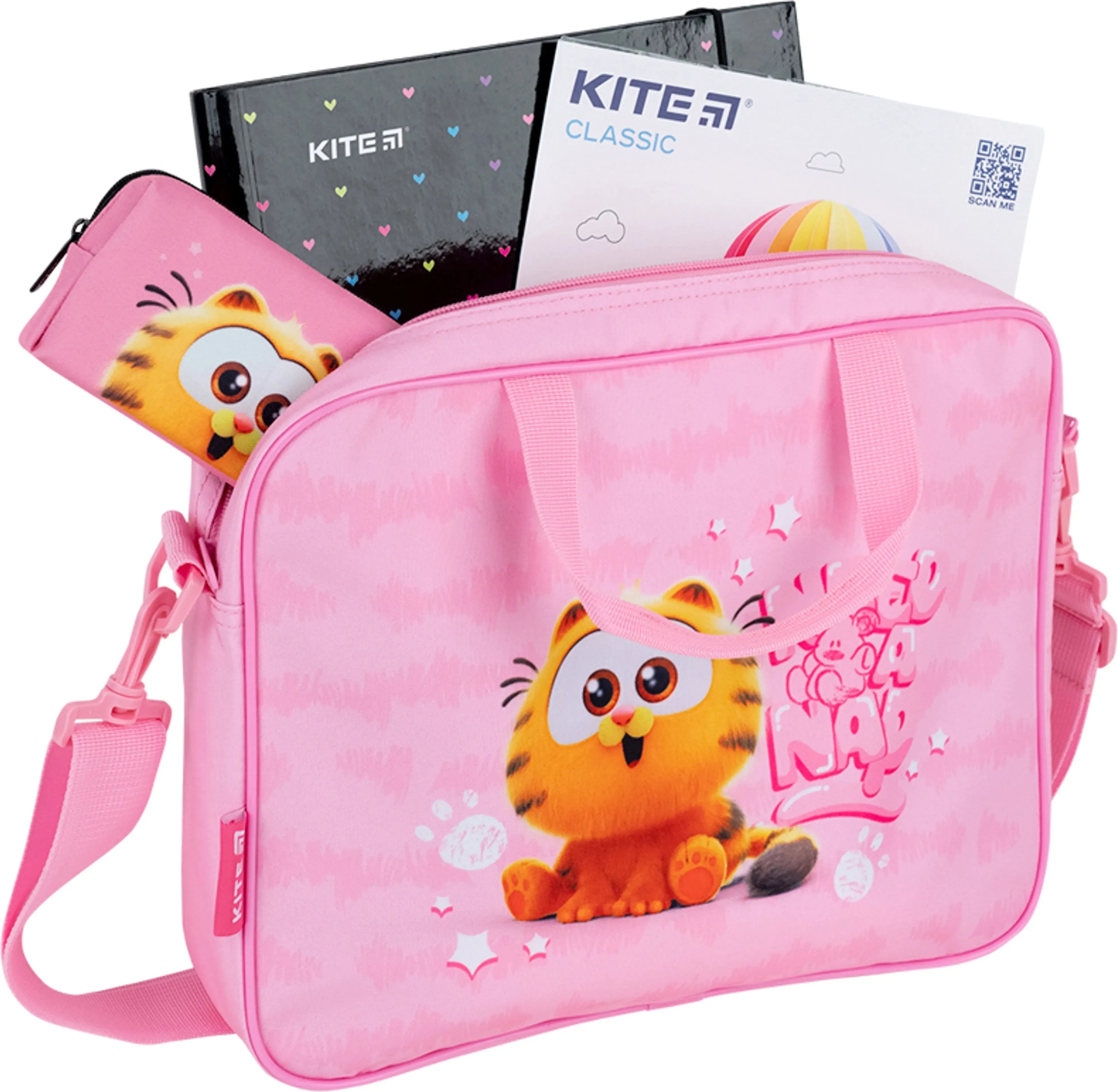 Шкільна текстильна сумка Kite Garfield GF26-589фото