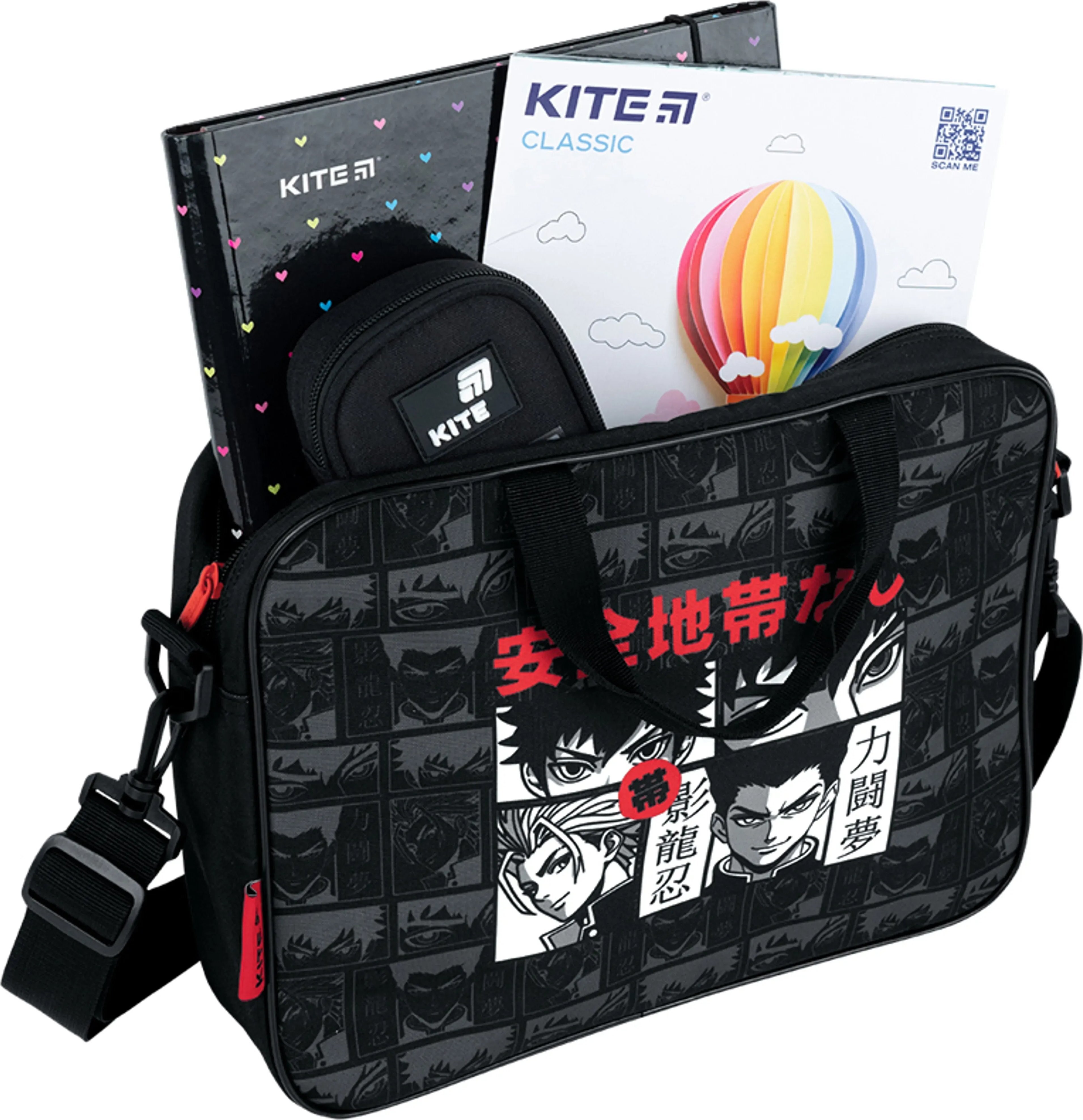 Школьная текстильная сумка Kite Anime K26-589-3 фото 