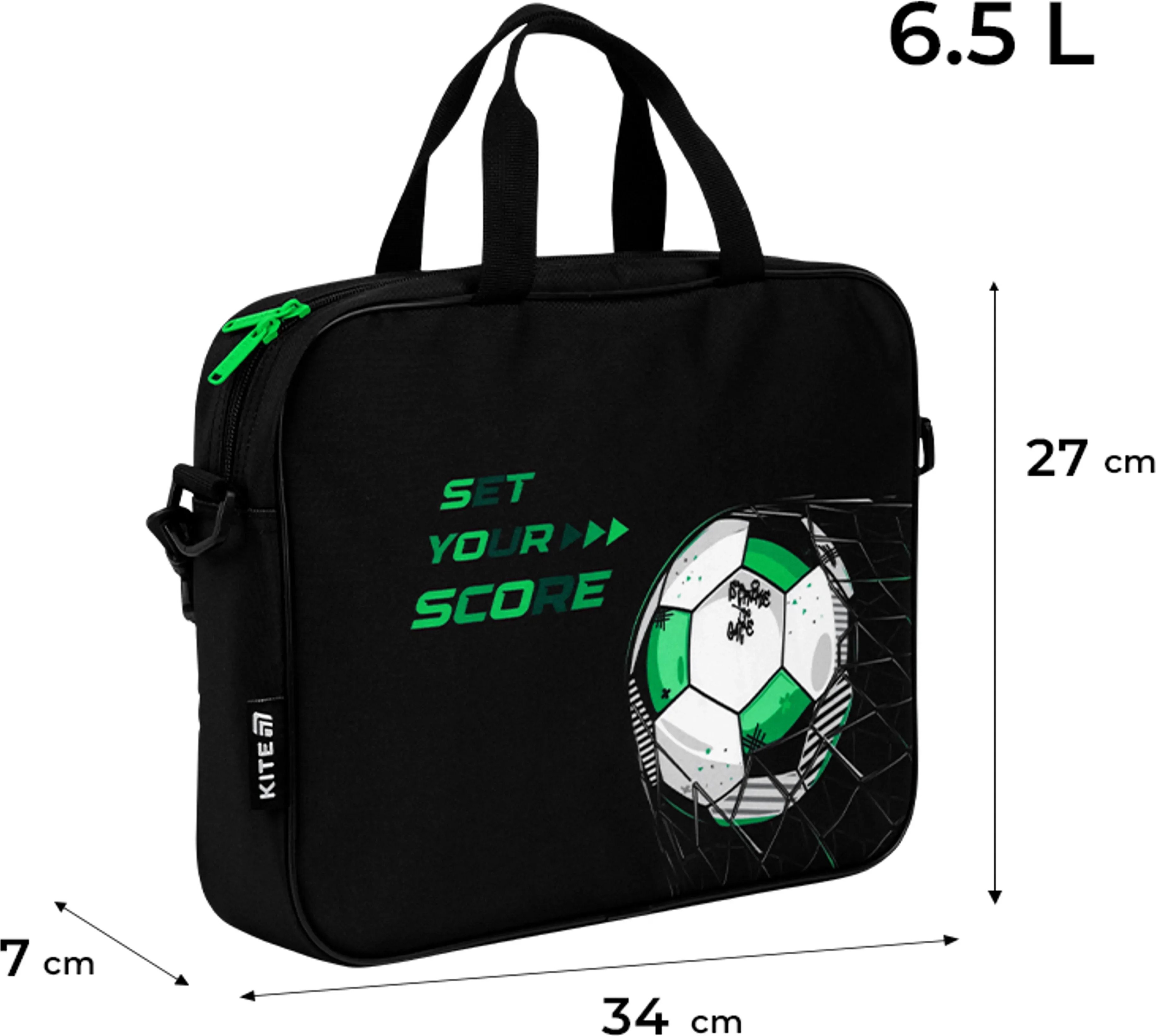 Шкільна текстильна сумка Kite Football K26-589-2фото