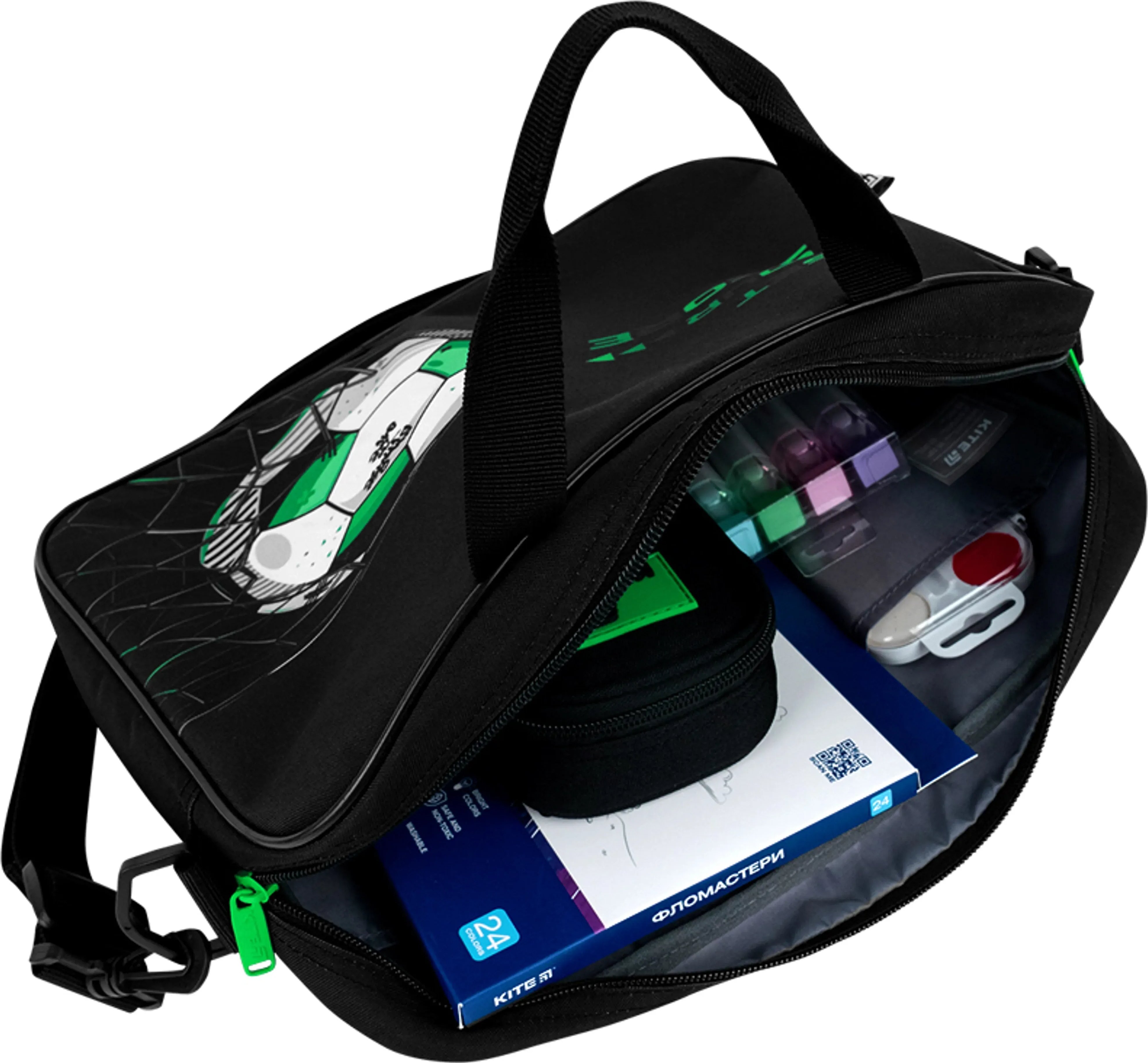 Шкільна текстильна сумка Kite Football K26-589-2фото