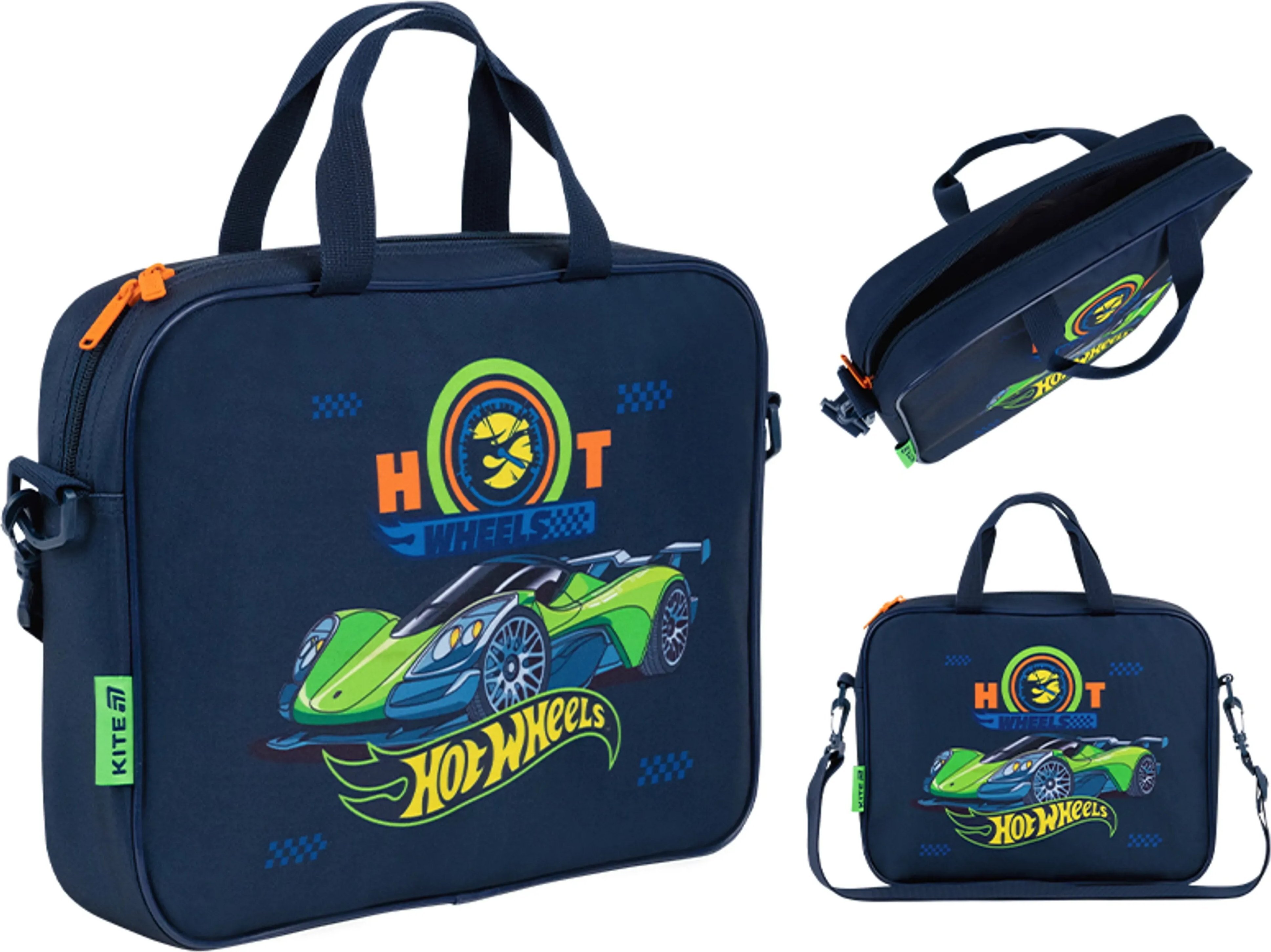 Шкільна текстильна сумка Kite Hot Wheels HW26-589фото