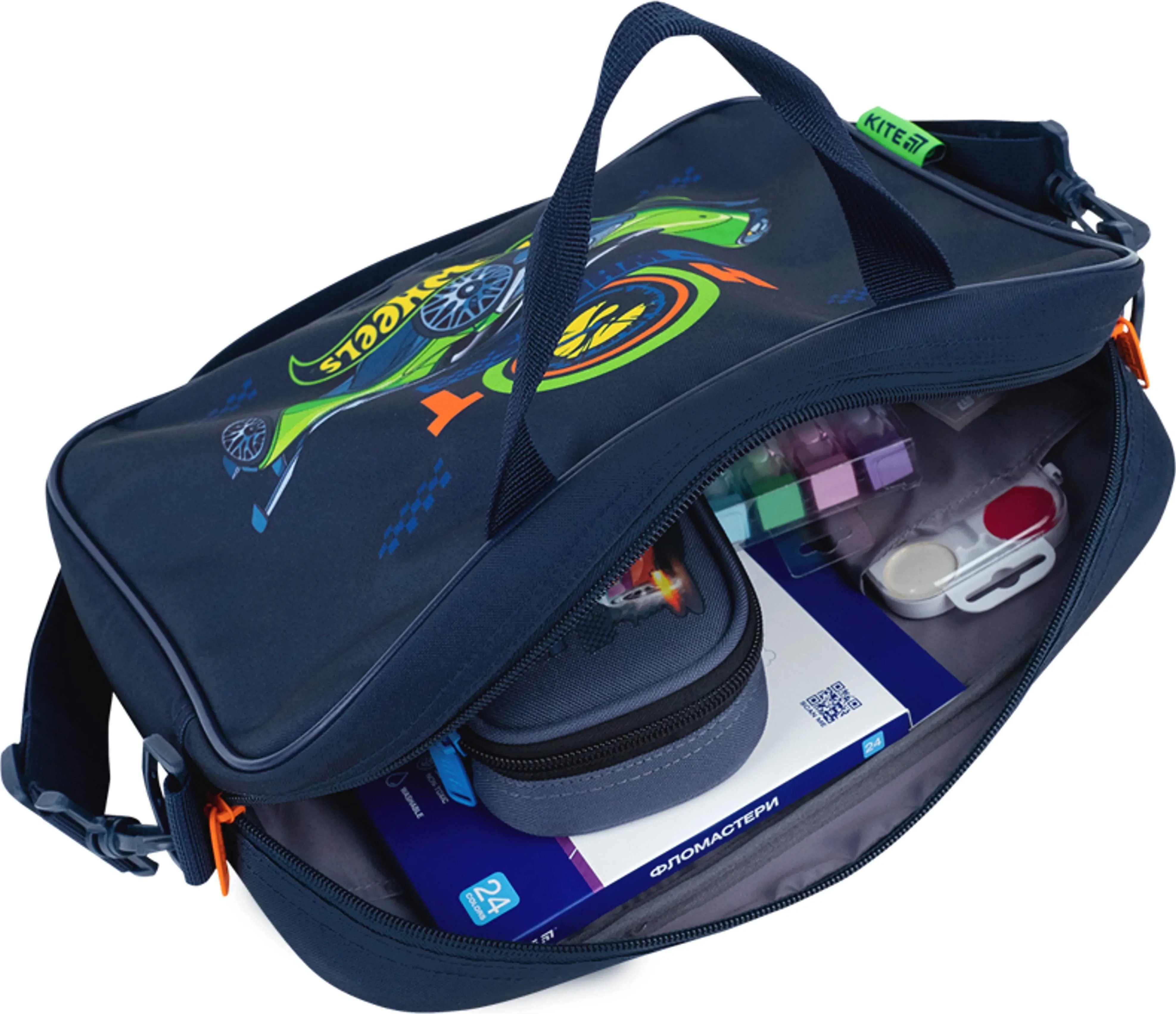 Шкільна текстильна сумка Kite Hot Wheels HW26-589фото