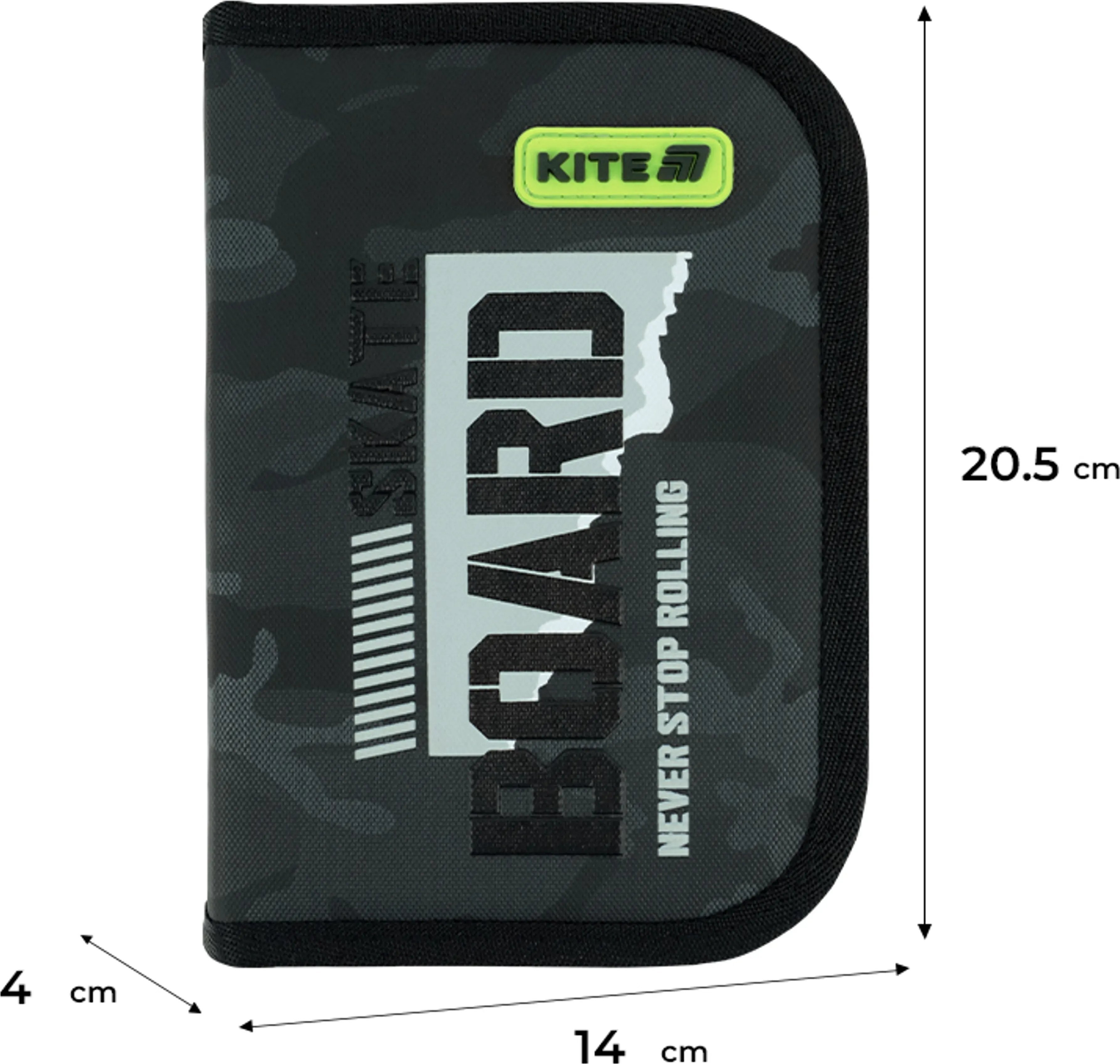 Пенал без наповнення Kite SK8 Board K26-621-6 1 відділення 1 відворотфото