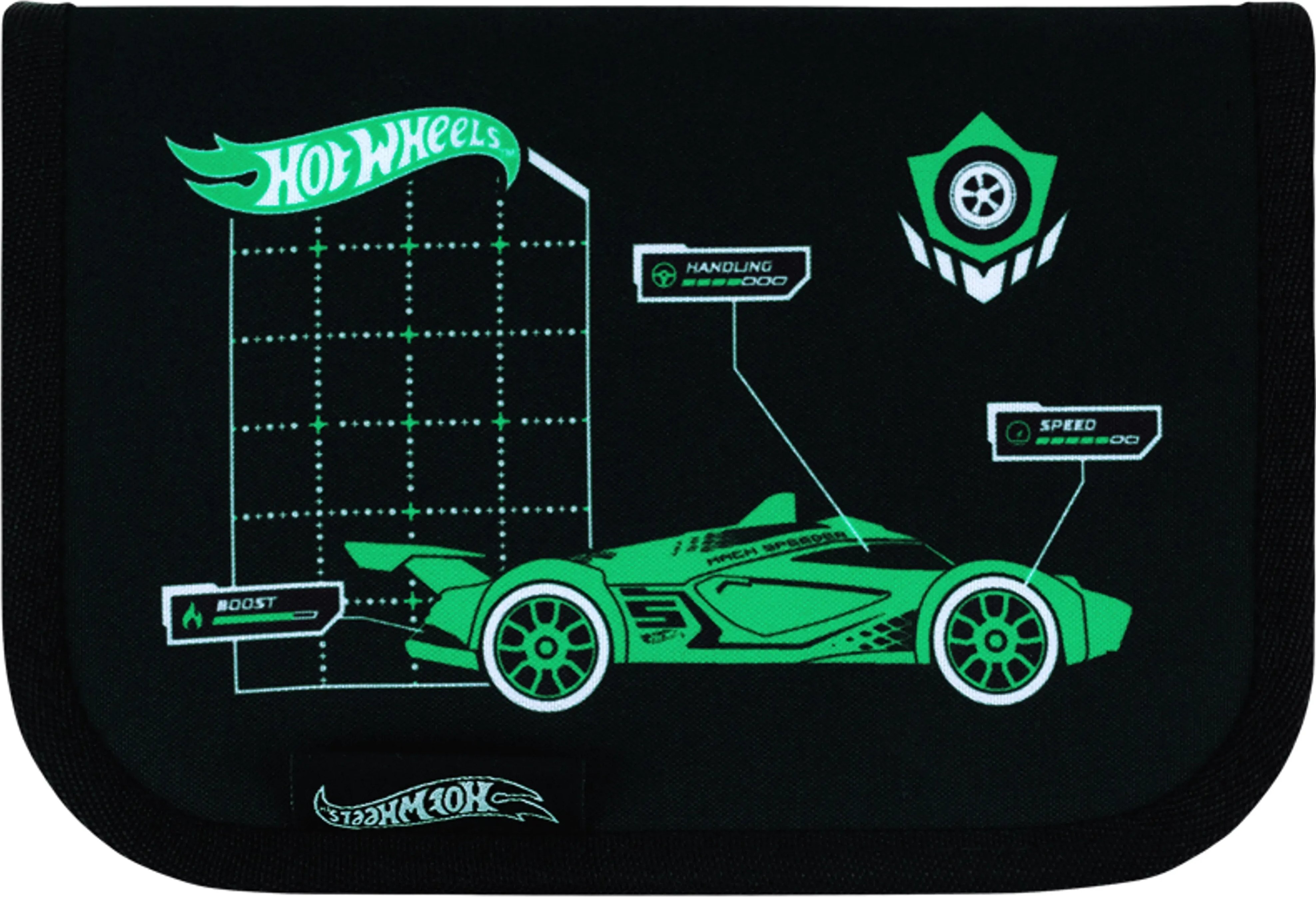 Пенал без наповнення Kite Hot Wheels HW26-621 1 відділення 1 відворотфото