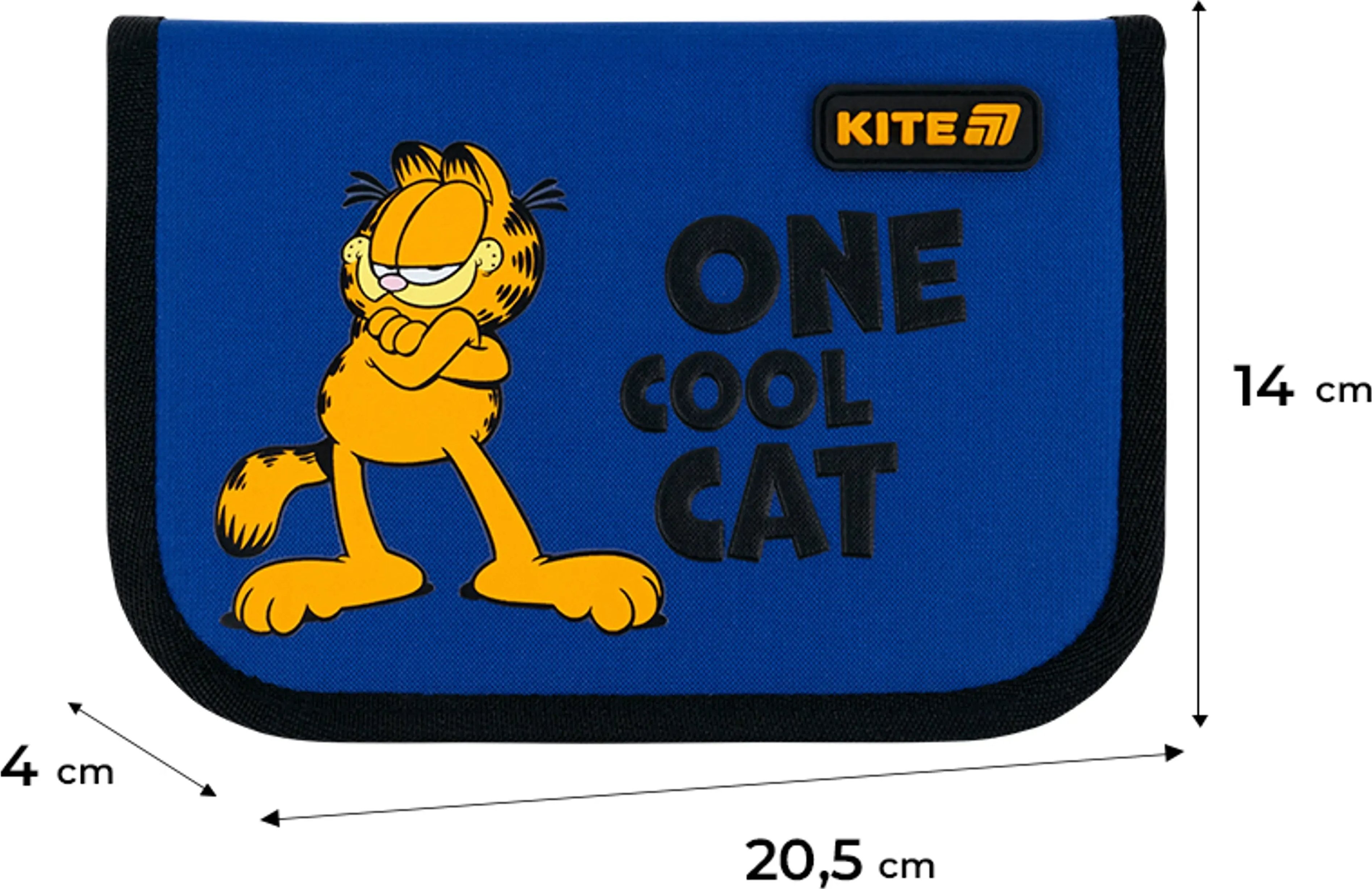 Пенал без наповнення Kite Garfield GF26-621 1 відділення 1 відворотфото